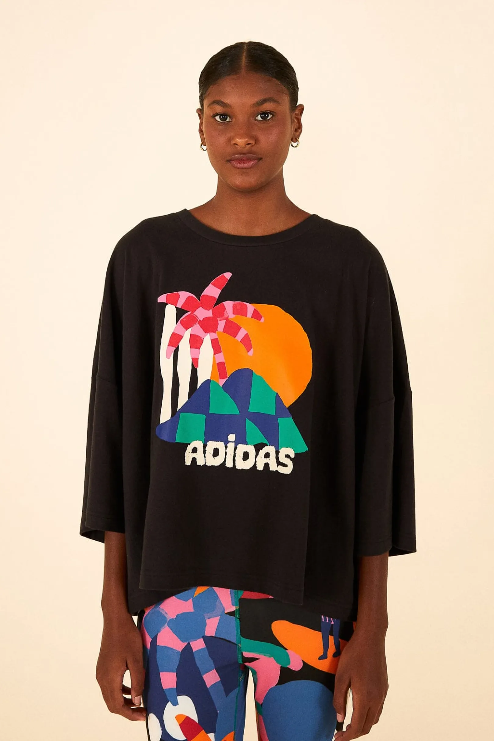 FARM Rio ADIDAS FARM GFX TEE BLACK Hot