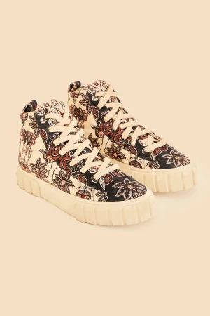 FARM Rio B&W SWEET MERMAIDS FLATFORM SNEAKER New