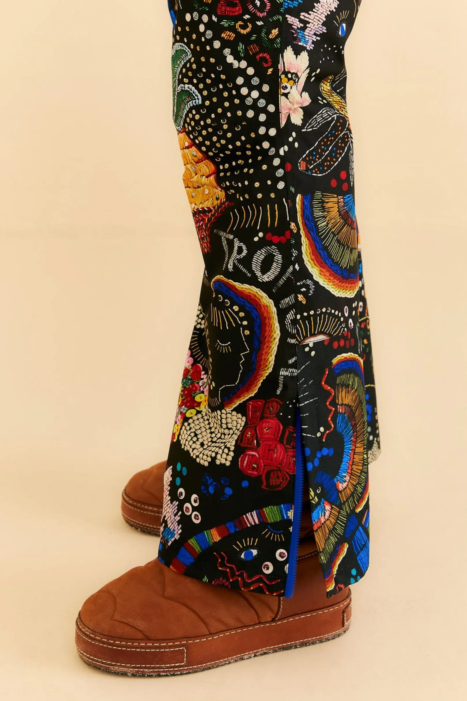 FARM Rio BLACK BOROGODO SKI PANTS Sale