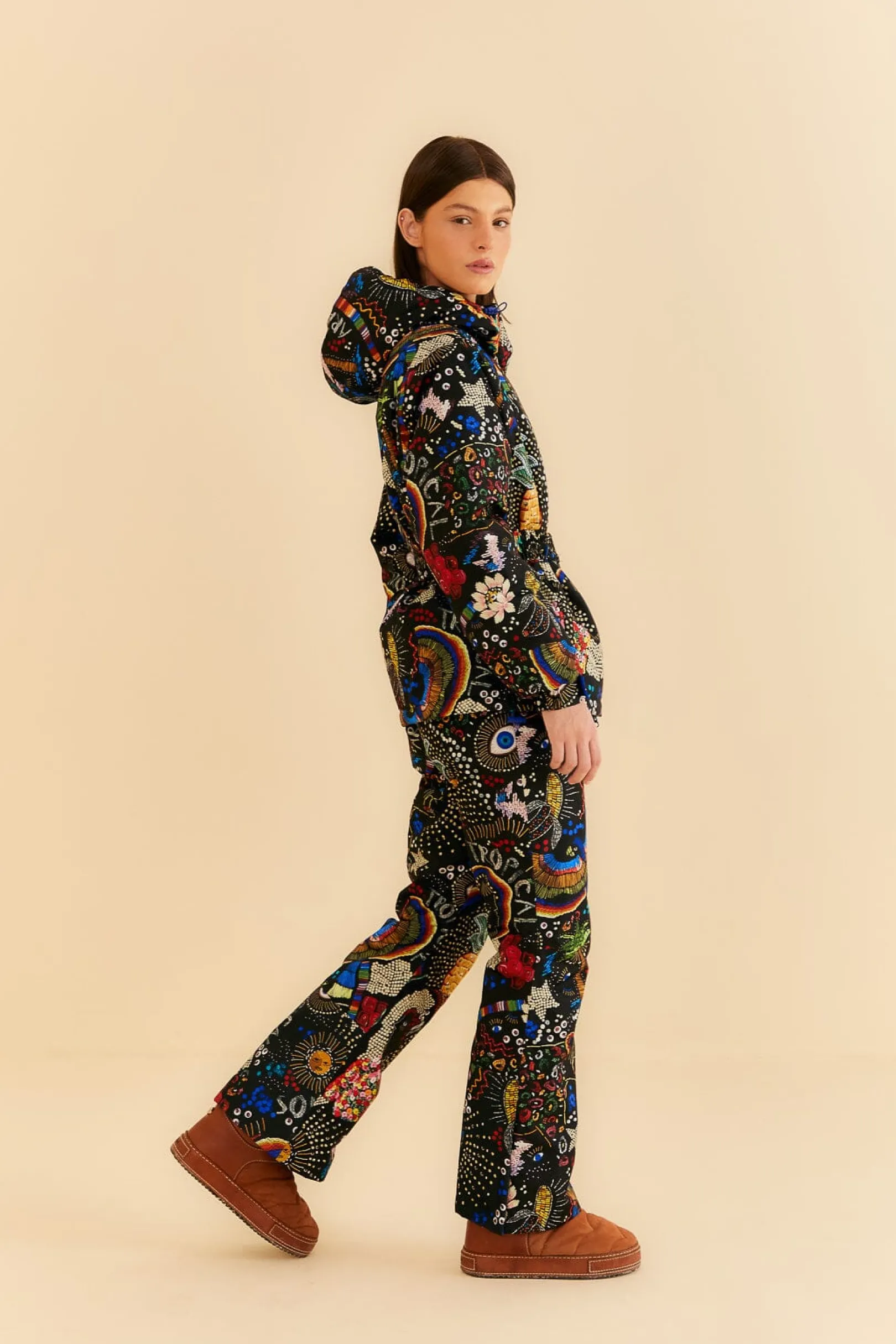 FARM Rio BLACK BOROGODO SKI PANTS Sale