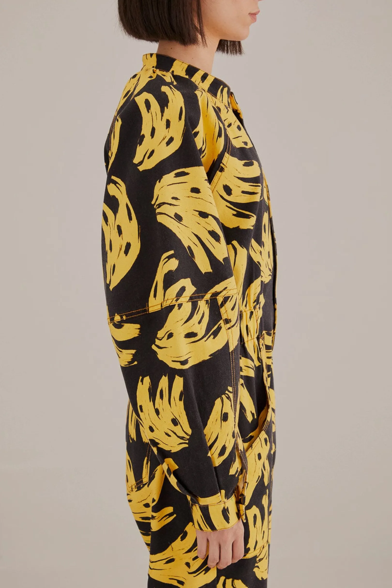 FARM Rio BLACK BOSSA BANANA JUMPSUIT Cheap