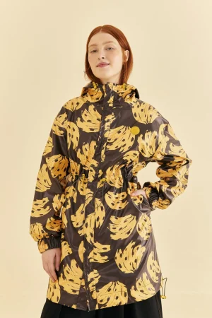 FARM Rio BLACK BOSSA BANANA RAINCOAT Hot