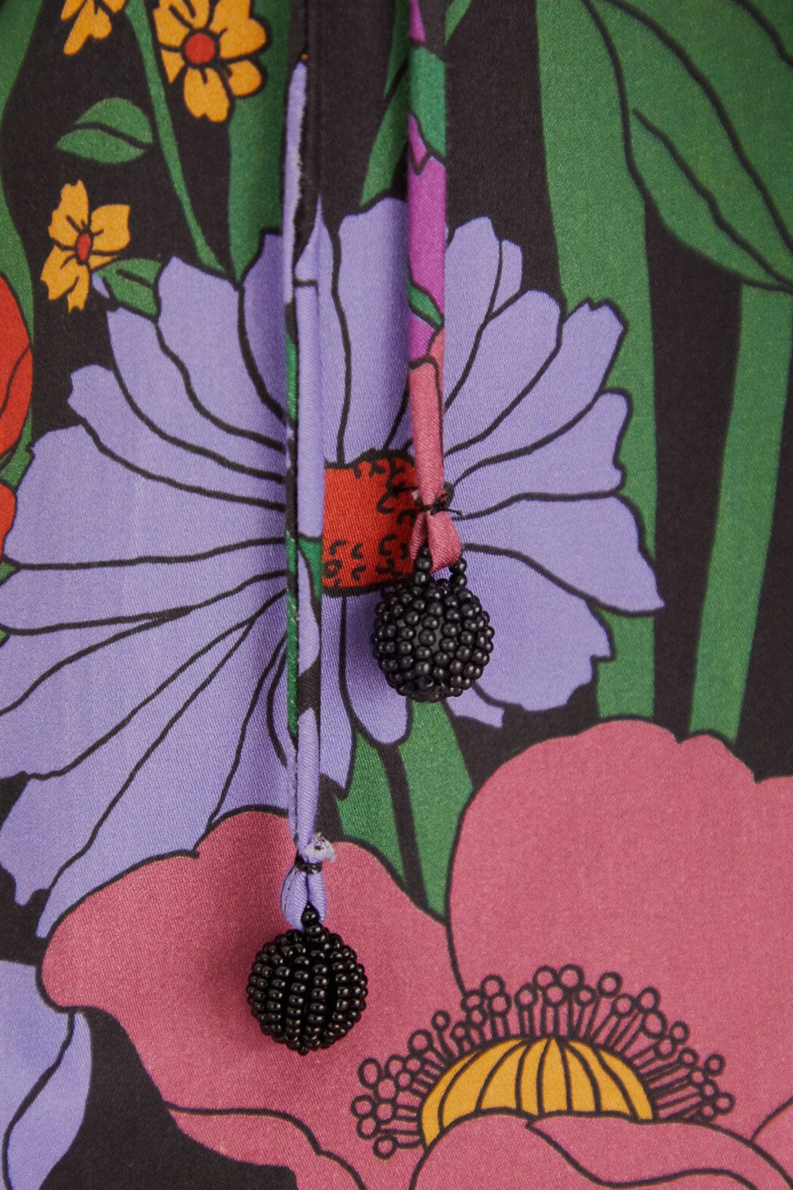 FARM Rio BLACK BUCOLIC GARDEN CUT OUT MAXI DRESS Flash Sale