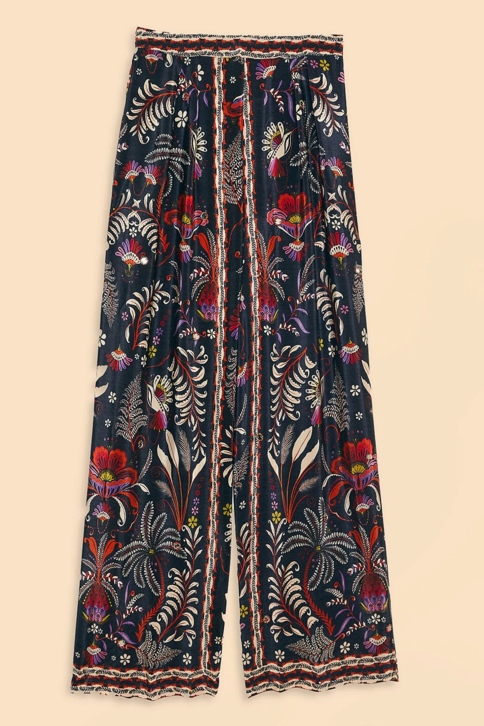 FARM Rio BLACK CLASSIC GARDEN MIRROR TRIM PANTS Discount