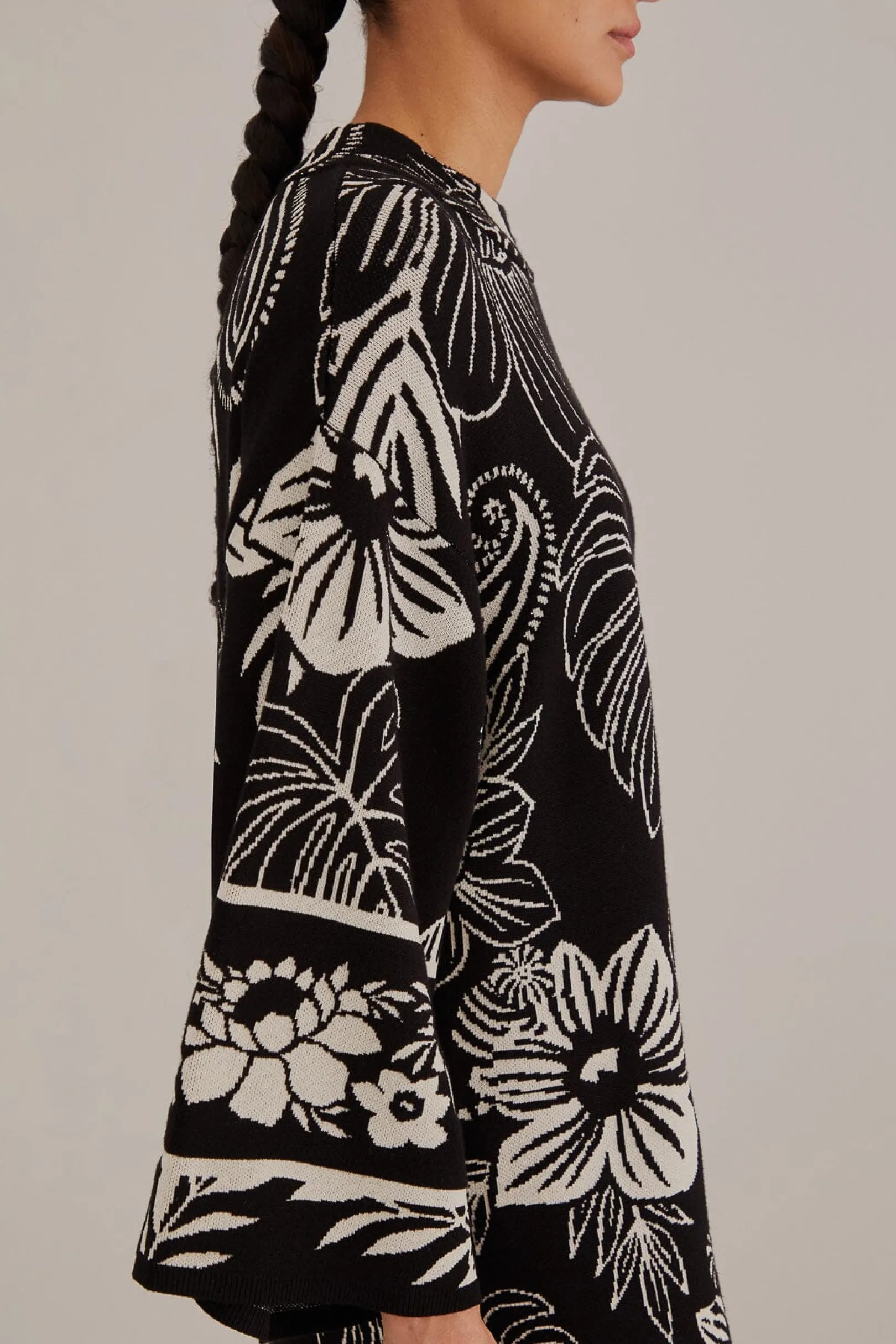 FARM Rio BLACK PAISLEY BLOOM KNIT DRESS Online