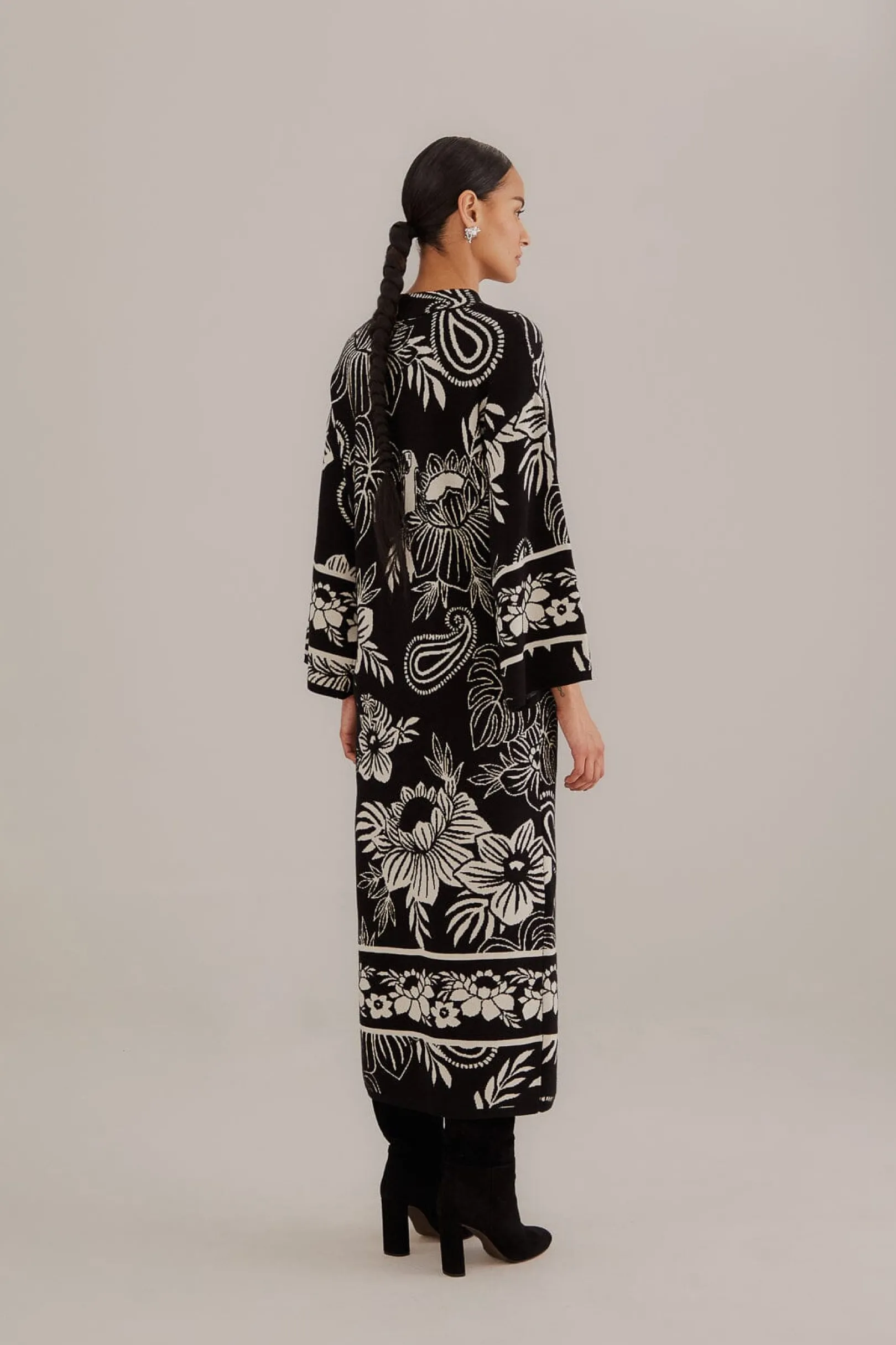 FARM Rio BLACK PAISLEY BLOOM KNIT DRESS Online