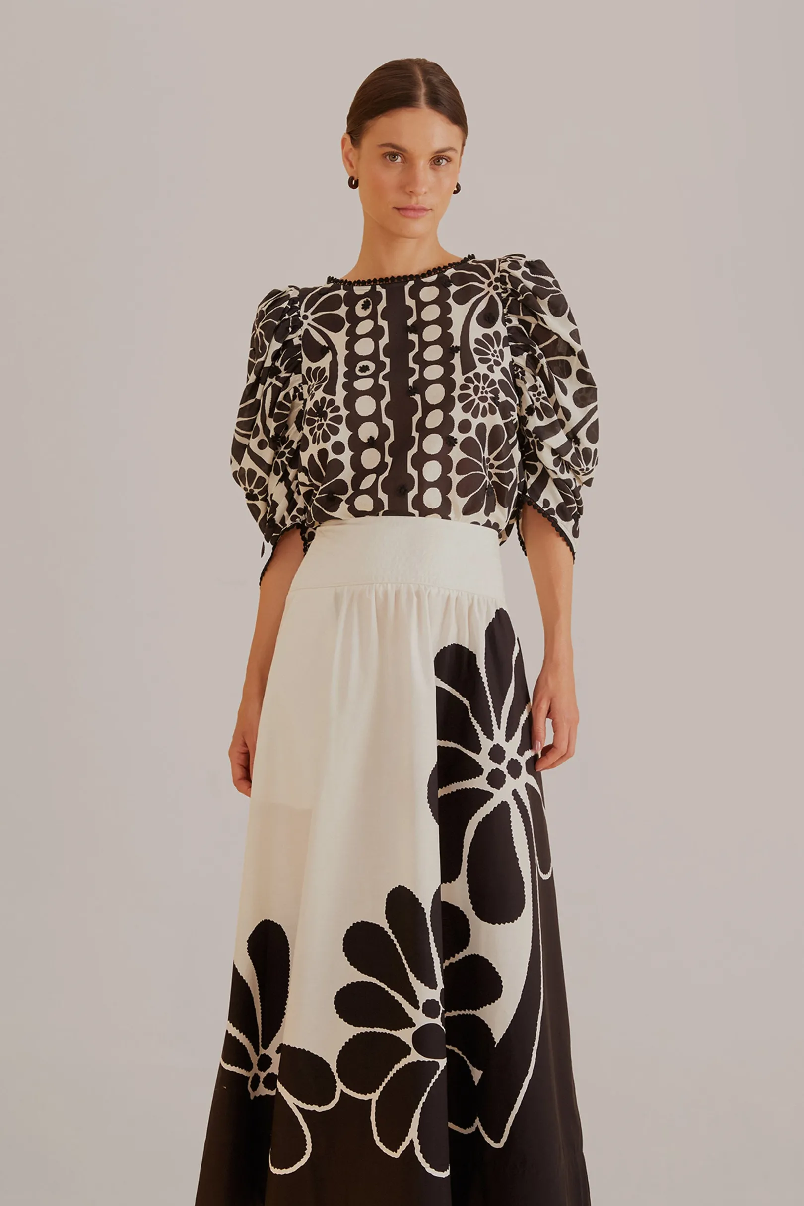 FARM Rio BLACK PALERMO MAXI SKIRT Best