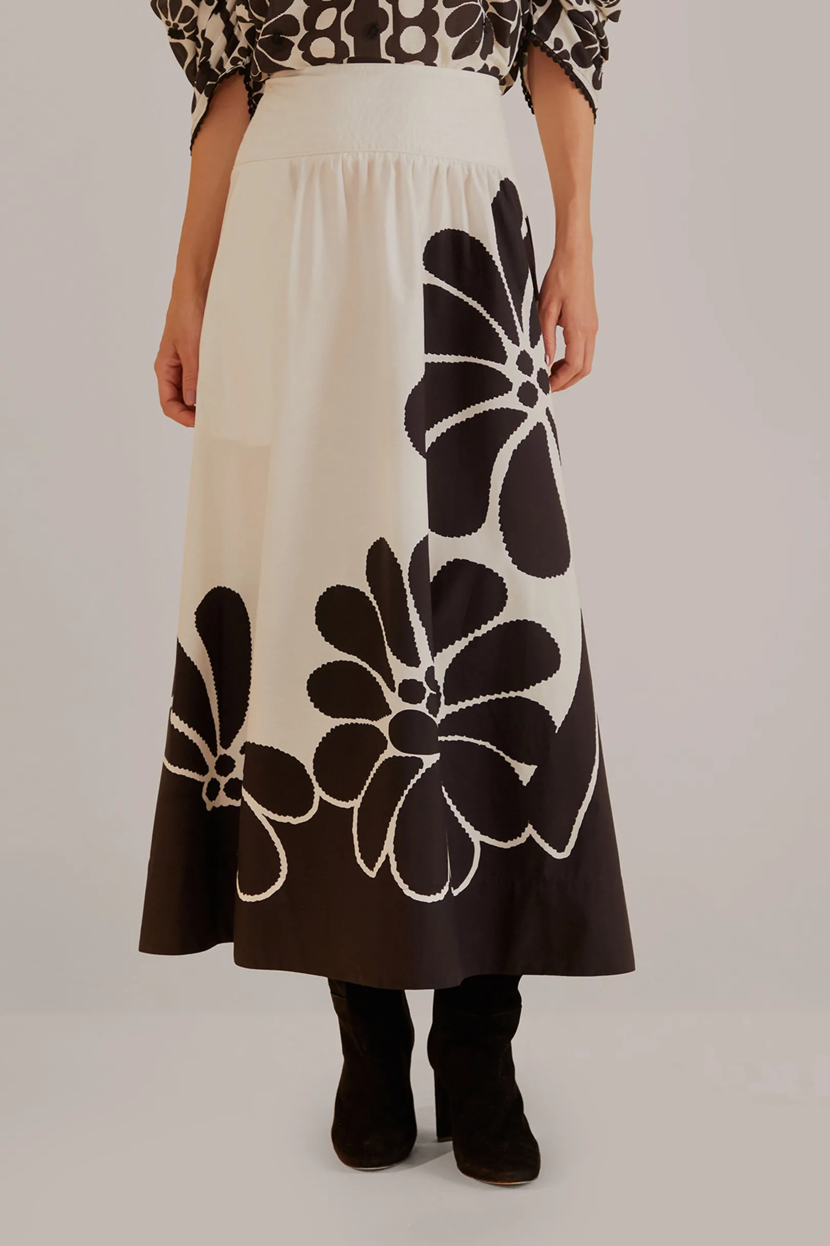 FARM Rio BLACK PALERMO MAXI SKIRT Best