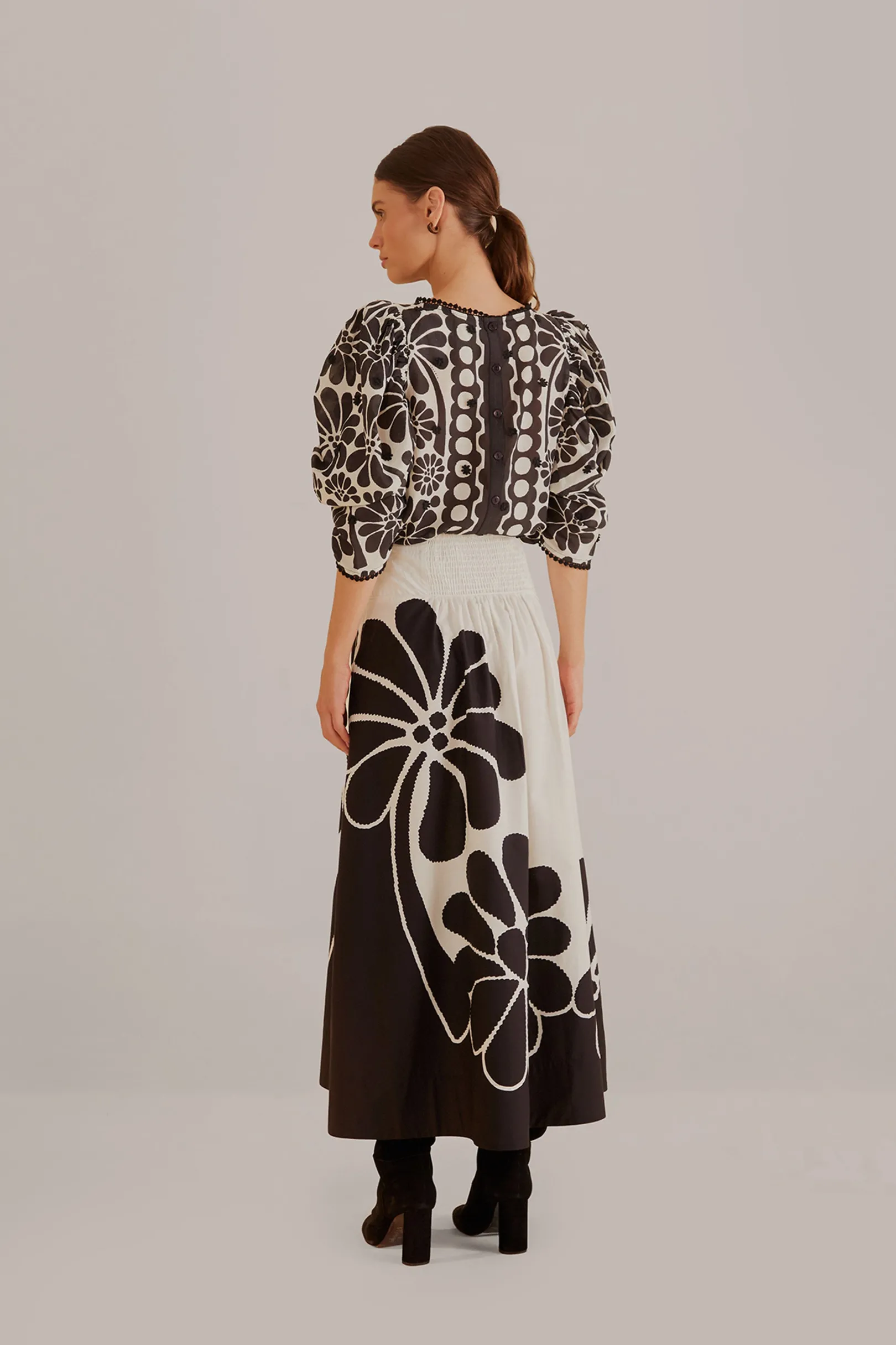 FARM Rio BLACK PALERMO MAXI SKIRT Best