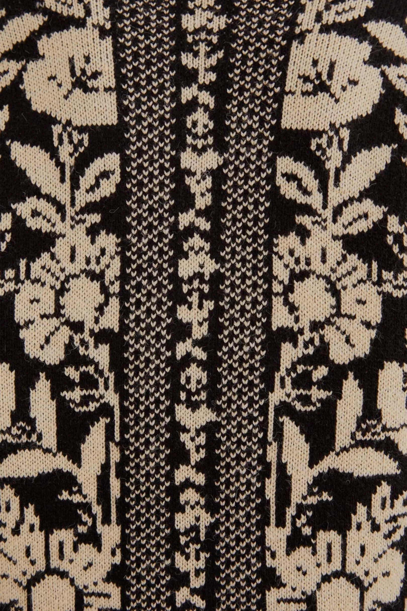 FARM Rio BLACK PINEAPPLE GARDEN MINI SWEATER DRESS New