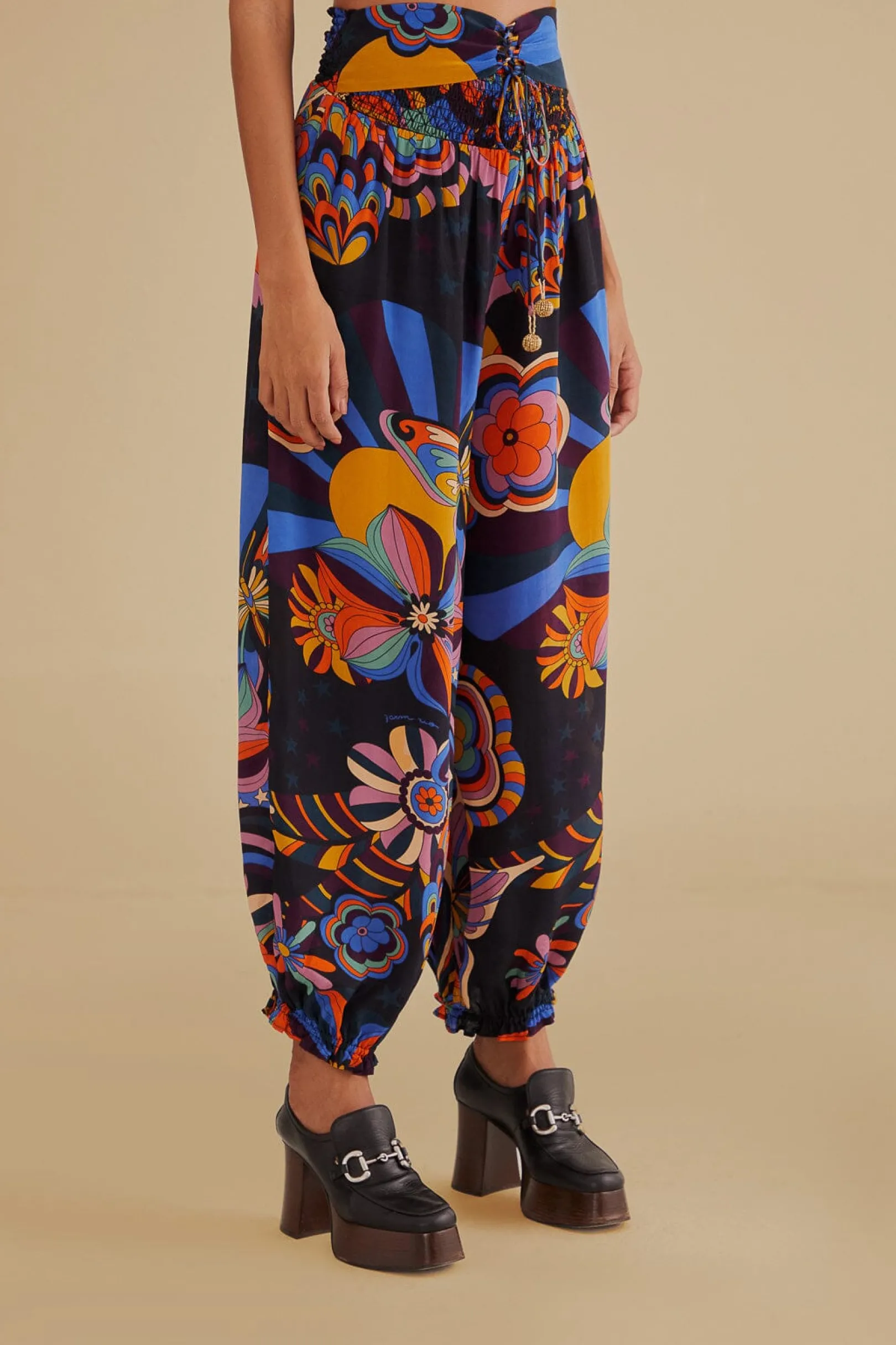 FARM Rio BLACK 70S VIBE PANTS Discount