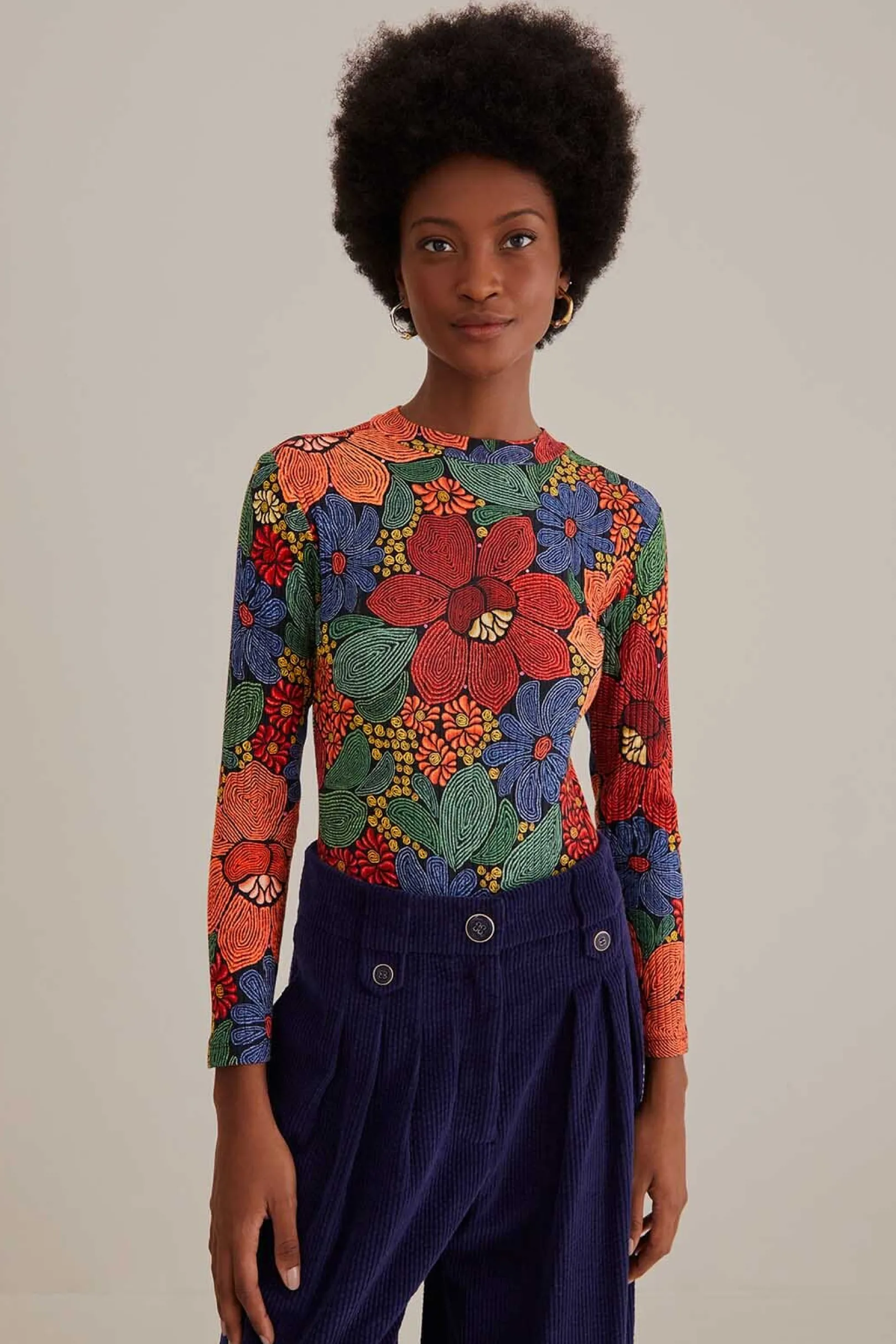 FARM Rio BLACK STITCHED FLOWERS ORGANIC COTTON BODYSUIT Store