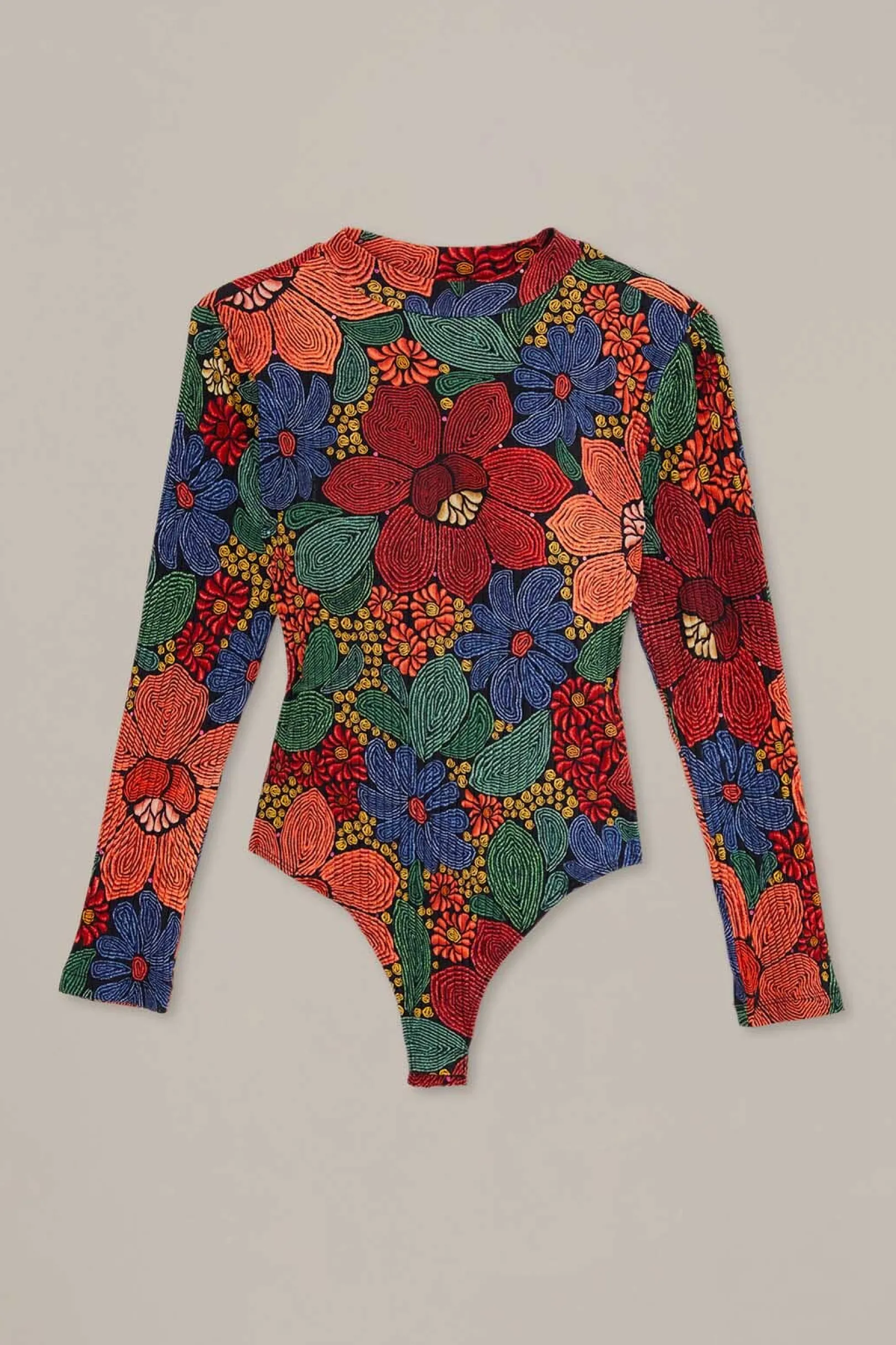 FARM Rio BLACK STITCHED FLOWERS ORGANIC COTTON BODYSUIT Store