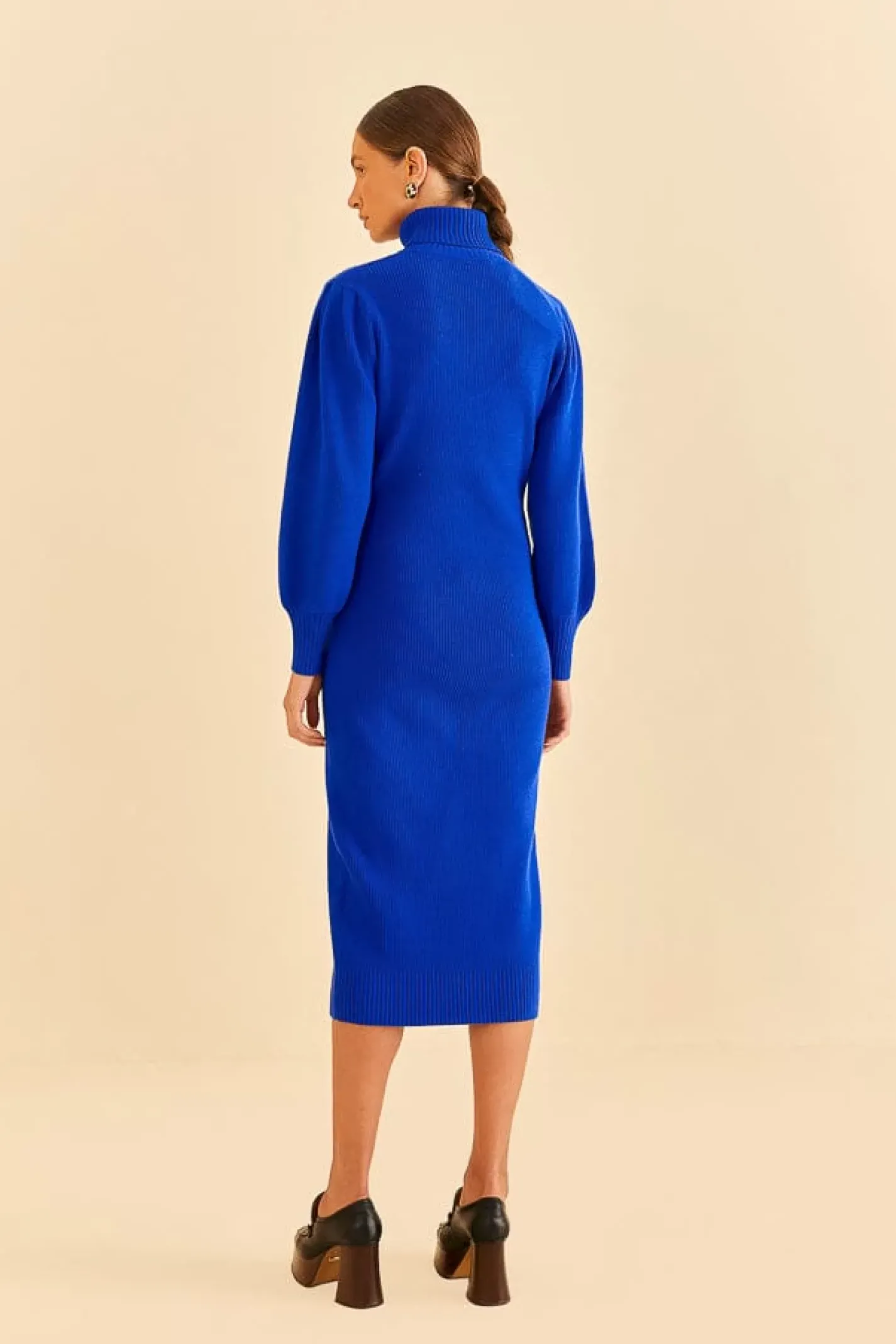 FARM Rio BLUE HEART NECKLINE KNIT DRESS Best Sale
