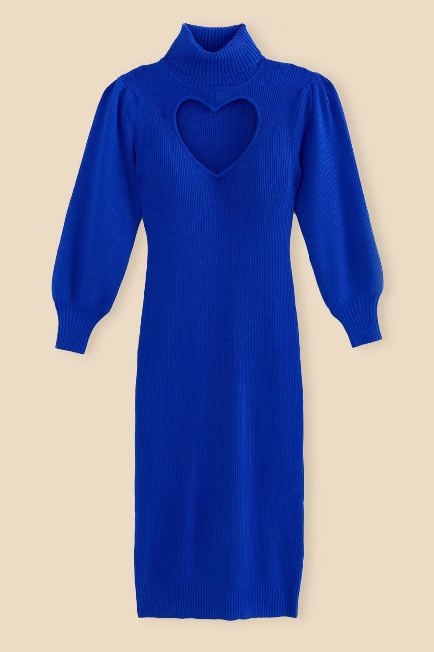 FARM Rio BLUE HEART NECKLINE KNIT DRESS Best Sale