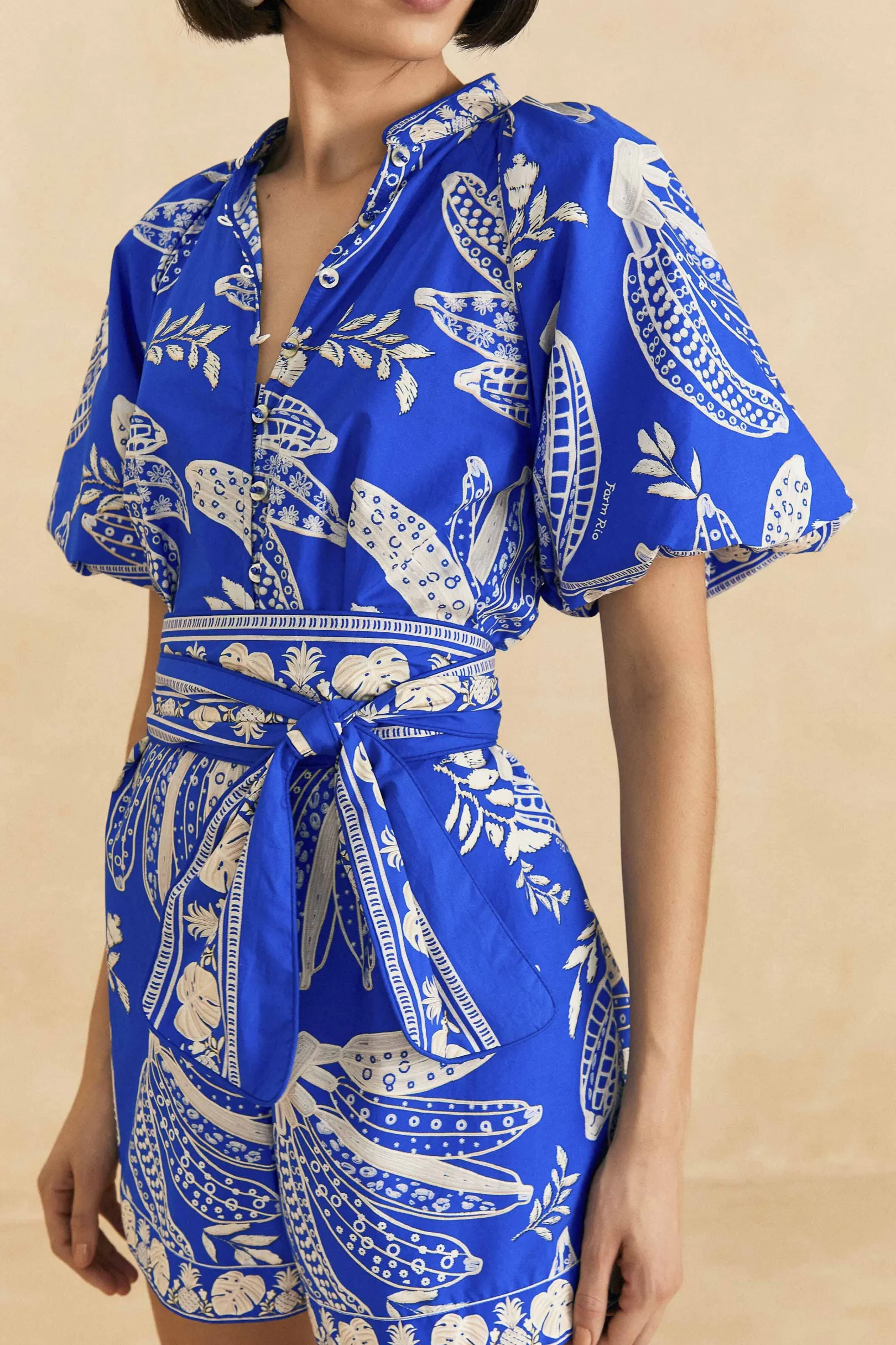 FARM Rio BLUE LACE BANANA ROMPER Store