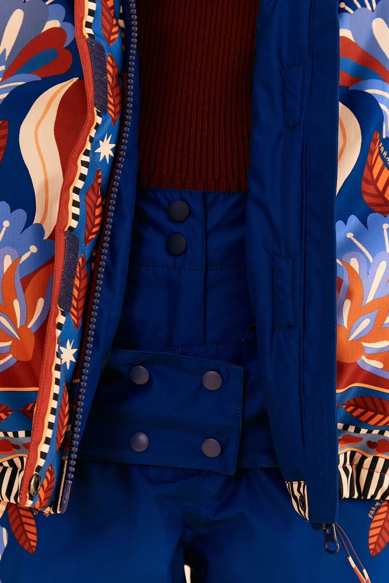 FARM Rio BLUE NATURE BEAUTY SKI JACKET Fashion