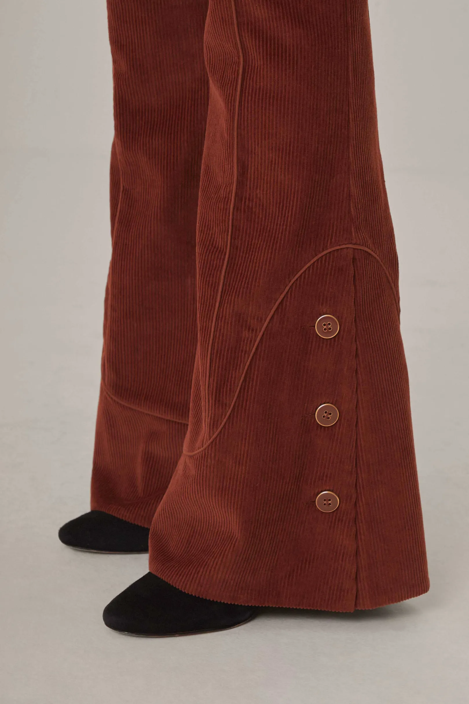 FARM Rio BROWN FLARE PANTS Sale
