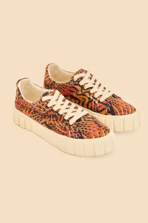 FARM Rio CARAMEL MACAWMOUFLAGE FLATFORM SNEAKER Sale