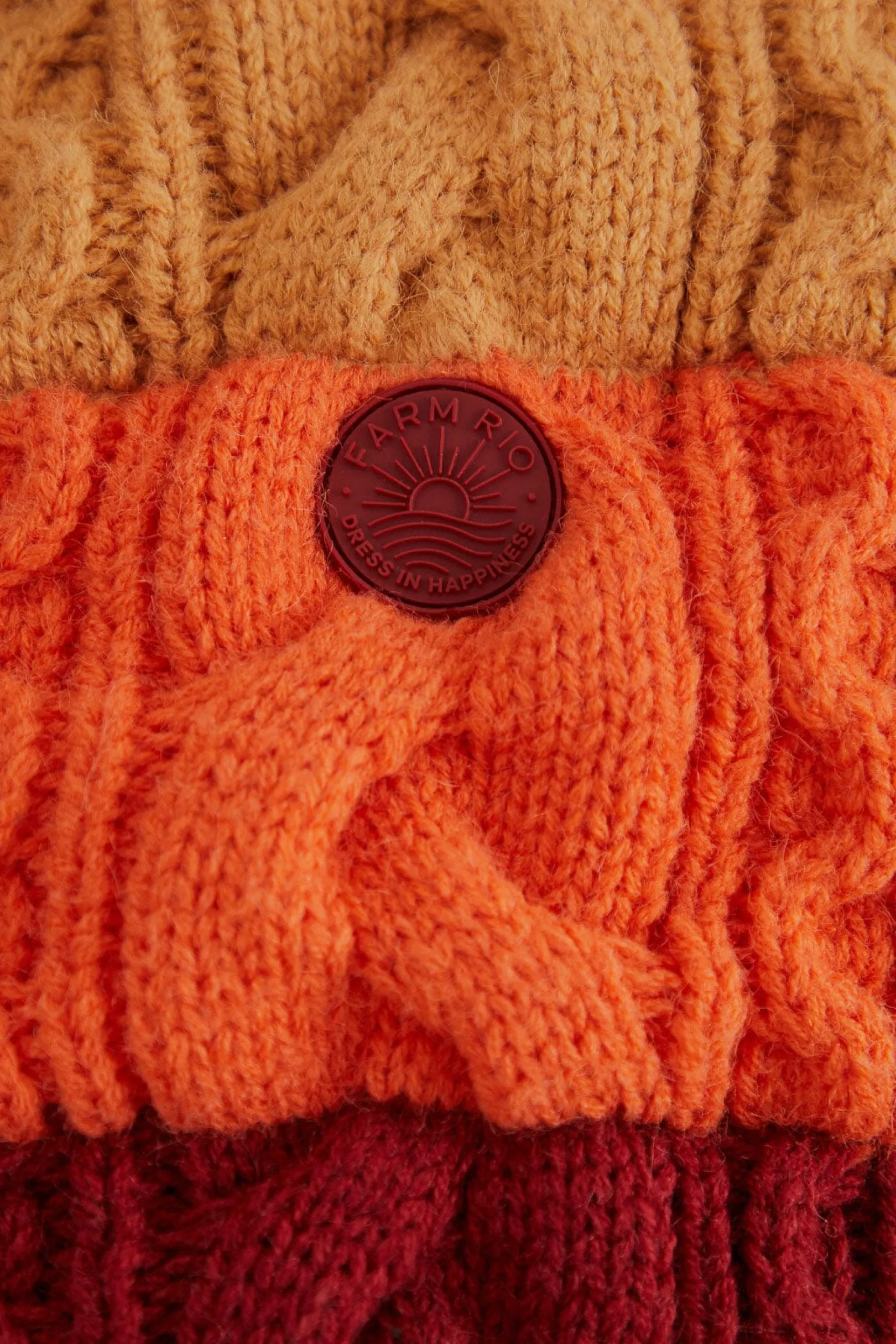 FARM Rio COLORFUL STRIPES KNIT REVERSIBLE PUFFER JACKET Clearance