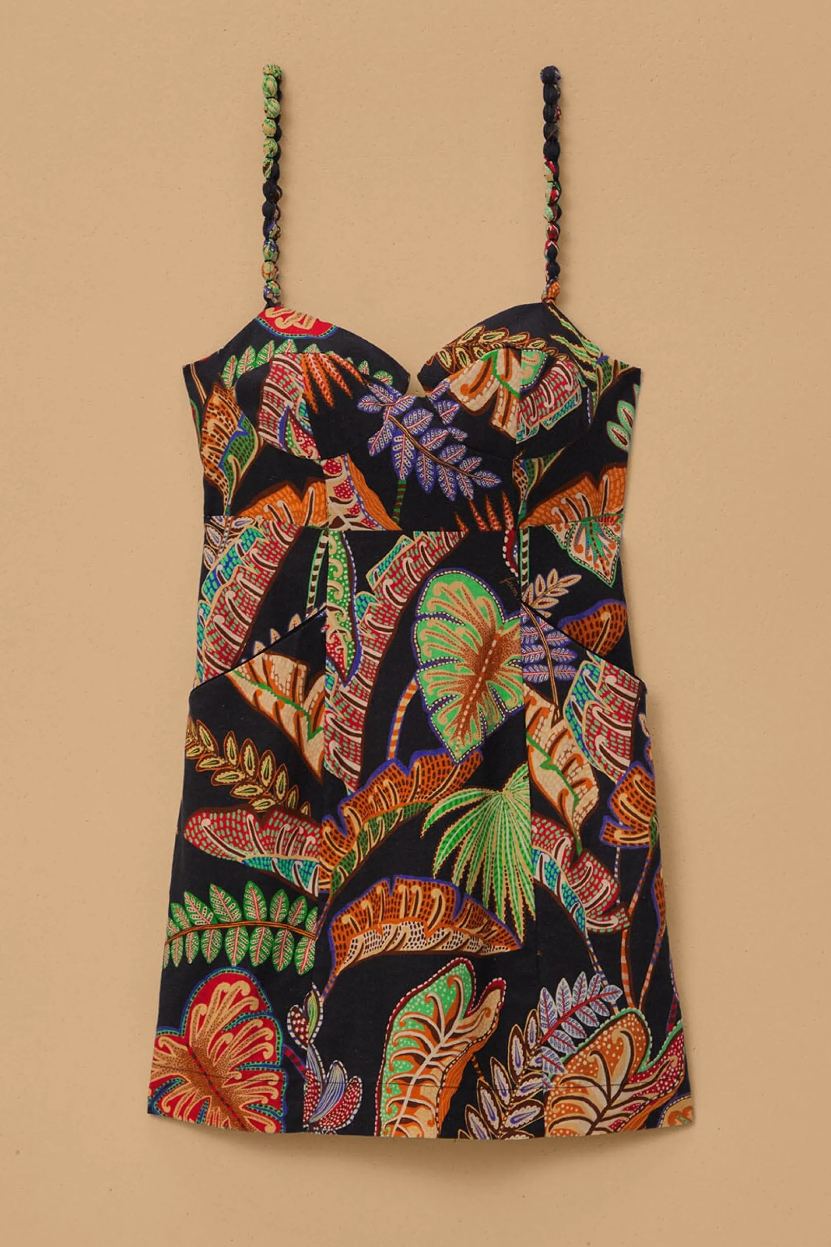 FARM Rio COOL FOLIAGE BLACK MINI DRESS Online
