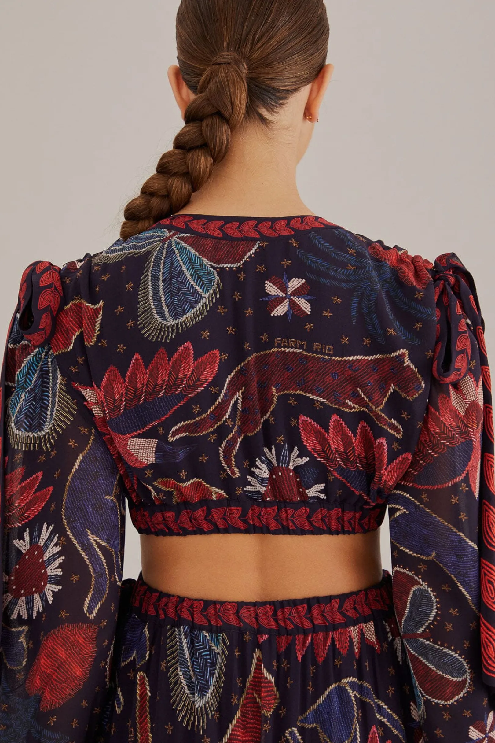FARM Rio DARK BLUE TROPICAL SHINE CUT OUT MAXI DRESS Flash Sale