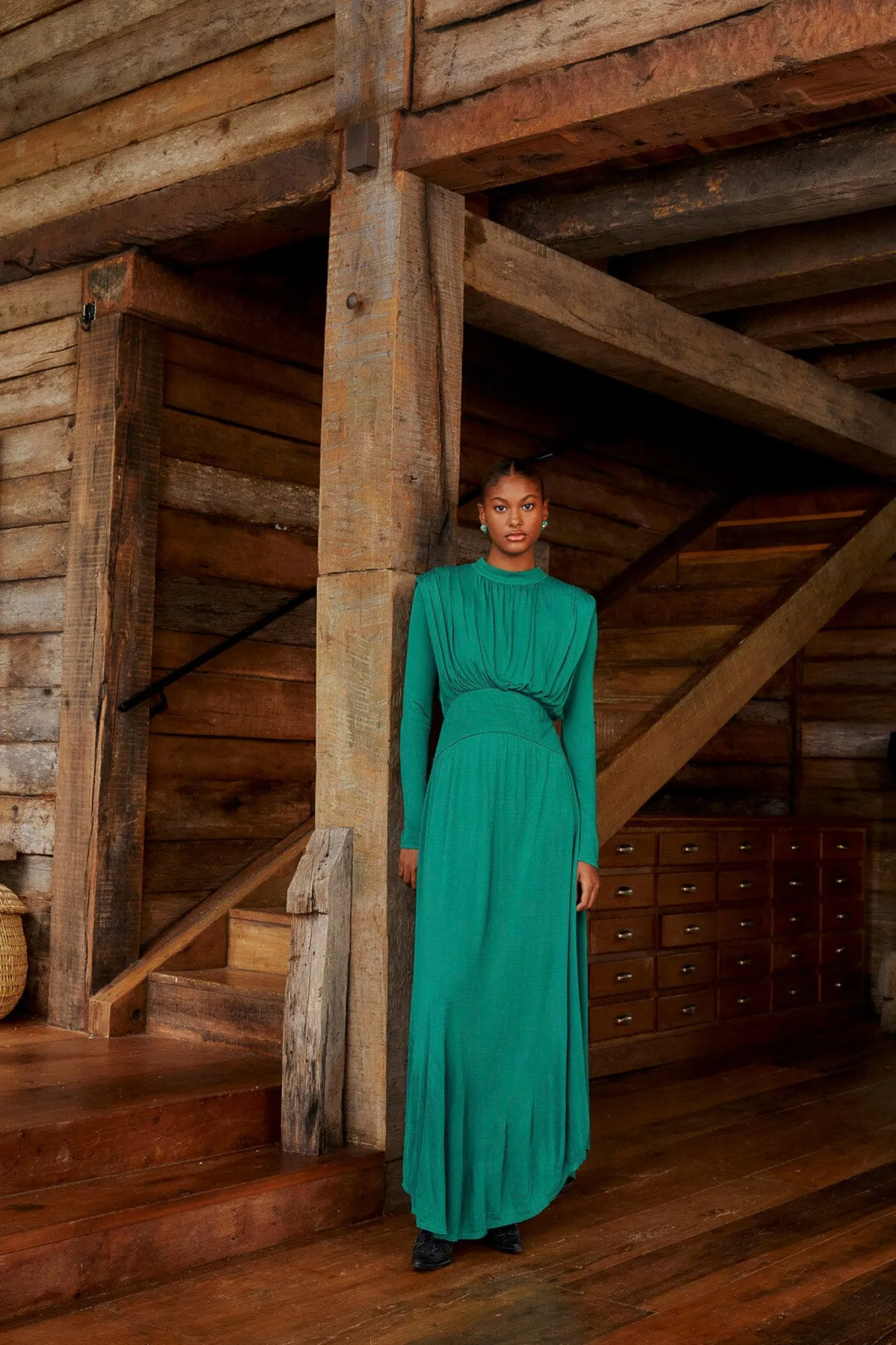 FARM Rio EMERALD HIGH NECK MAXI DRESS Online