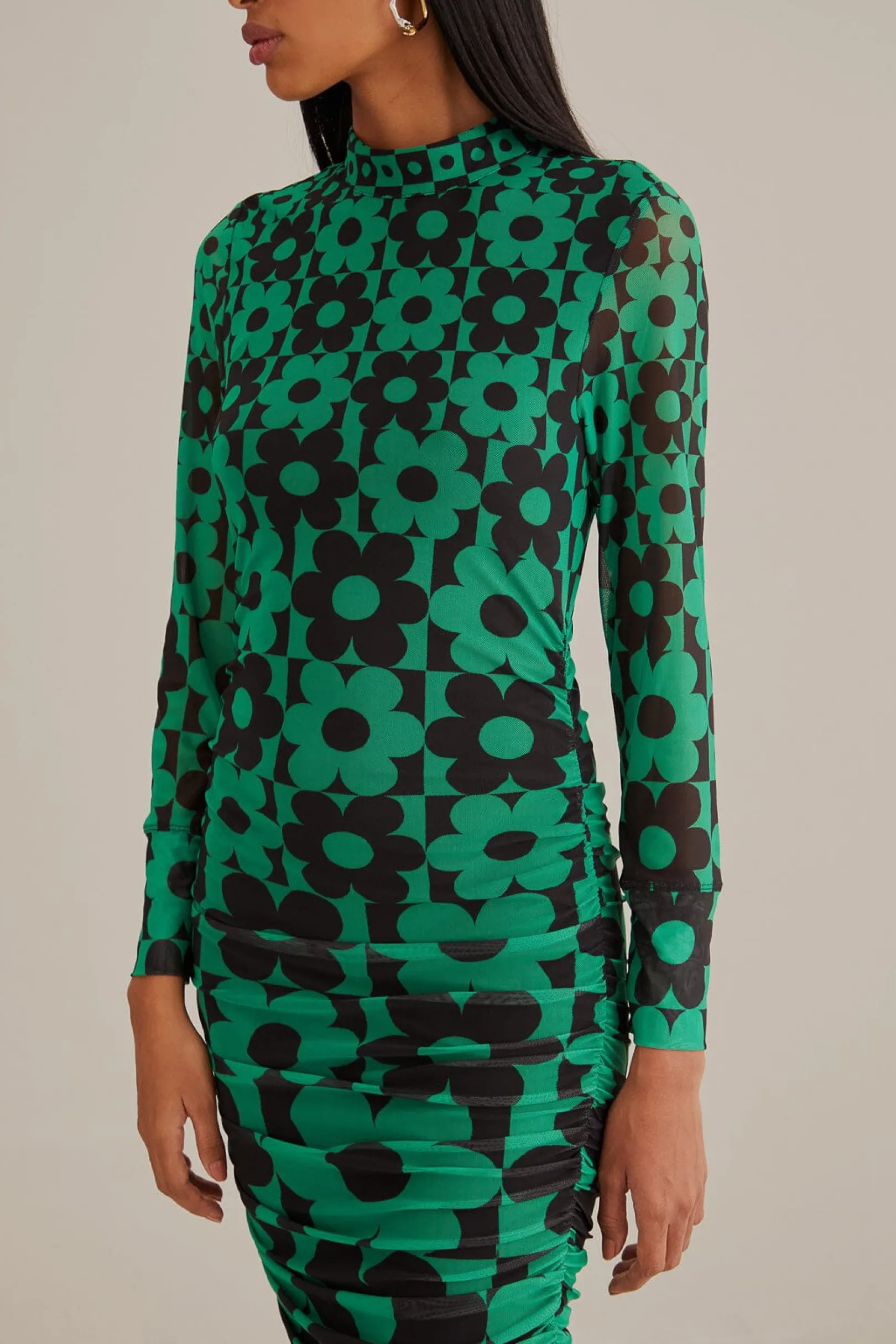 FARM Rio GREEN LOVEDAISY TULLE MIDI DRESS Cheap
