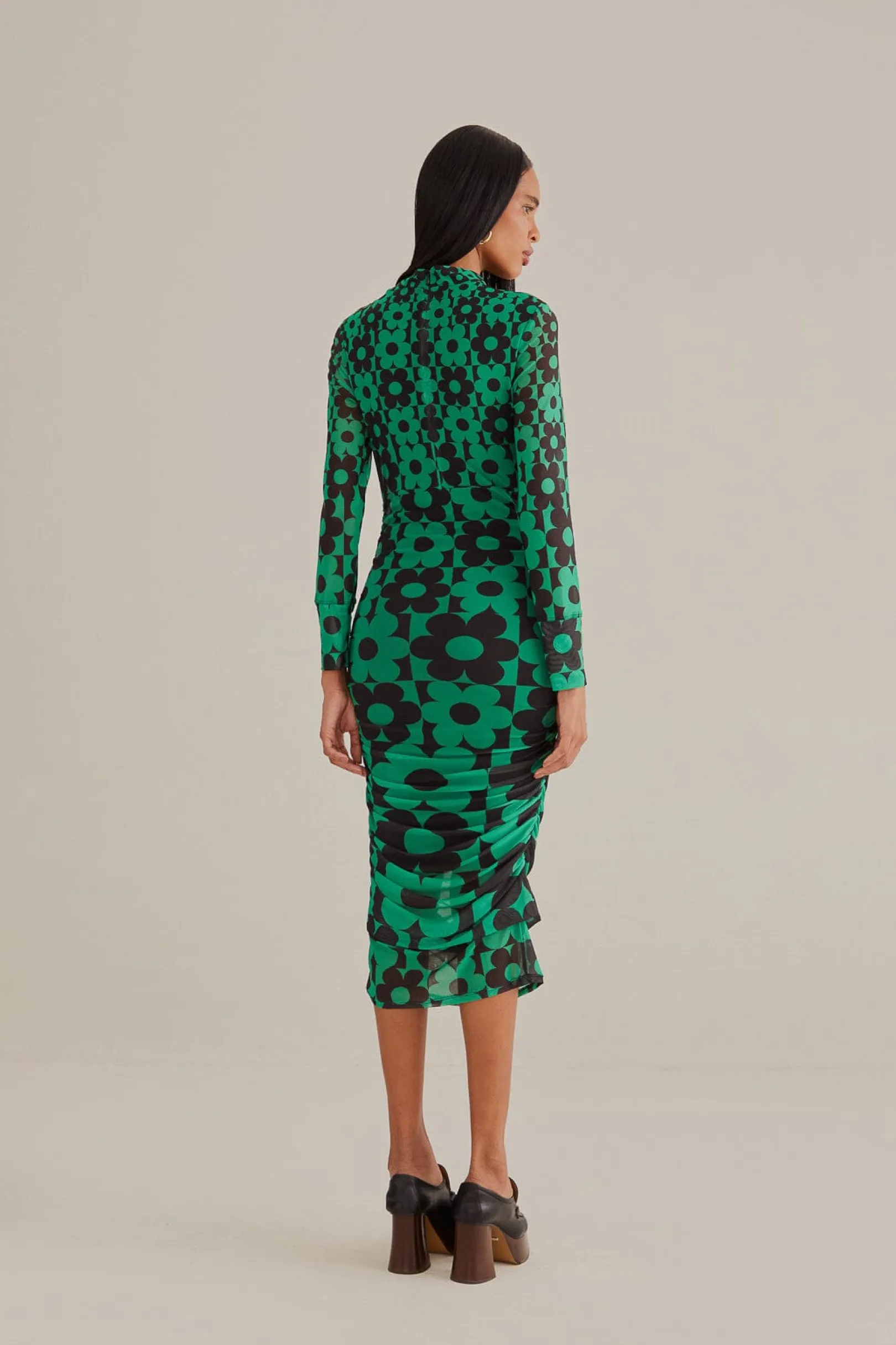 FARM Rio GREEN LOVEDAISY TULLE MIDI DRESS Cheap