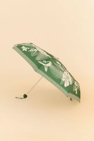 FARM Rio GREEN MACAW ELEGANCE UMBRELLA Fashion