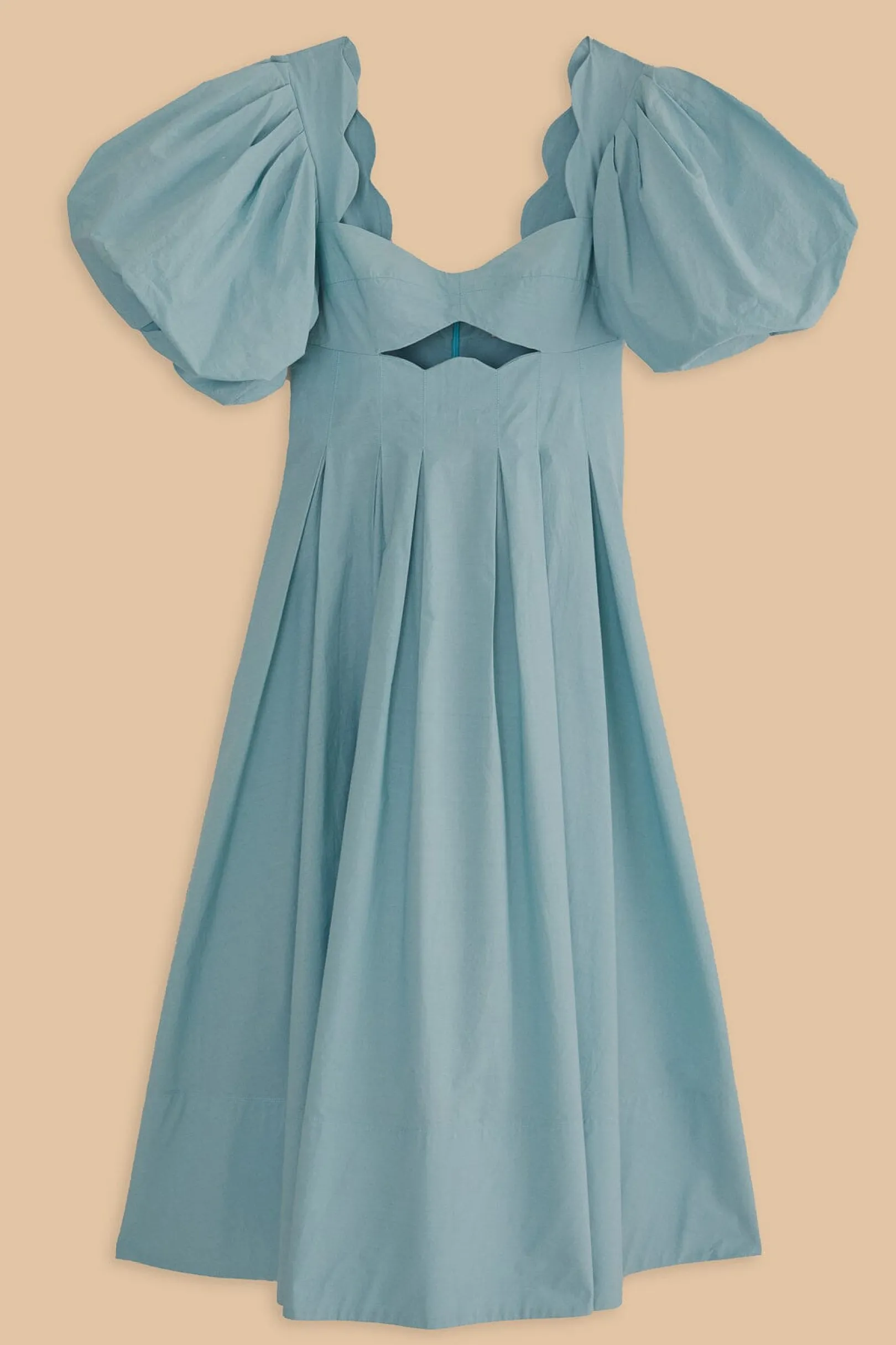 FARM Rio GREY BLUE CUT OUT MIDI DRESS Sale