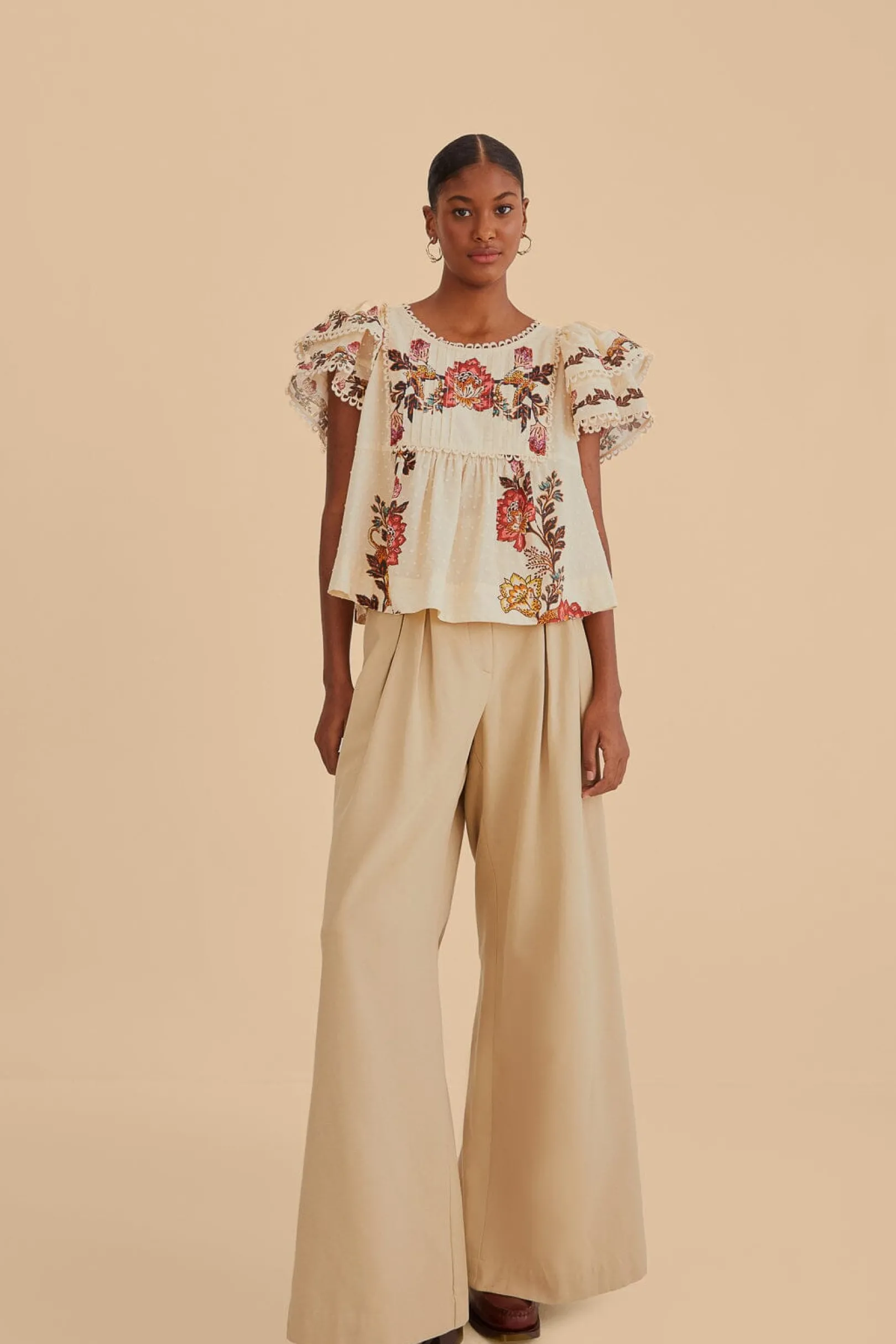 FARM Rio KAKHI HIGH WAIST PANTS Clearance