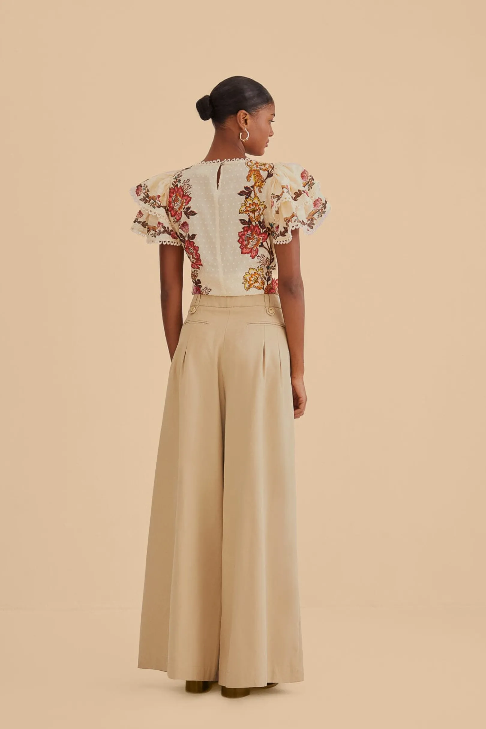 FARM Rio KAKHI HIGH WAIST PANTS Clearance