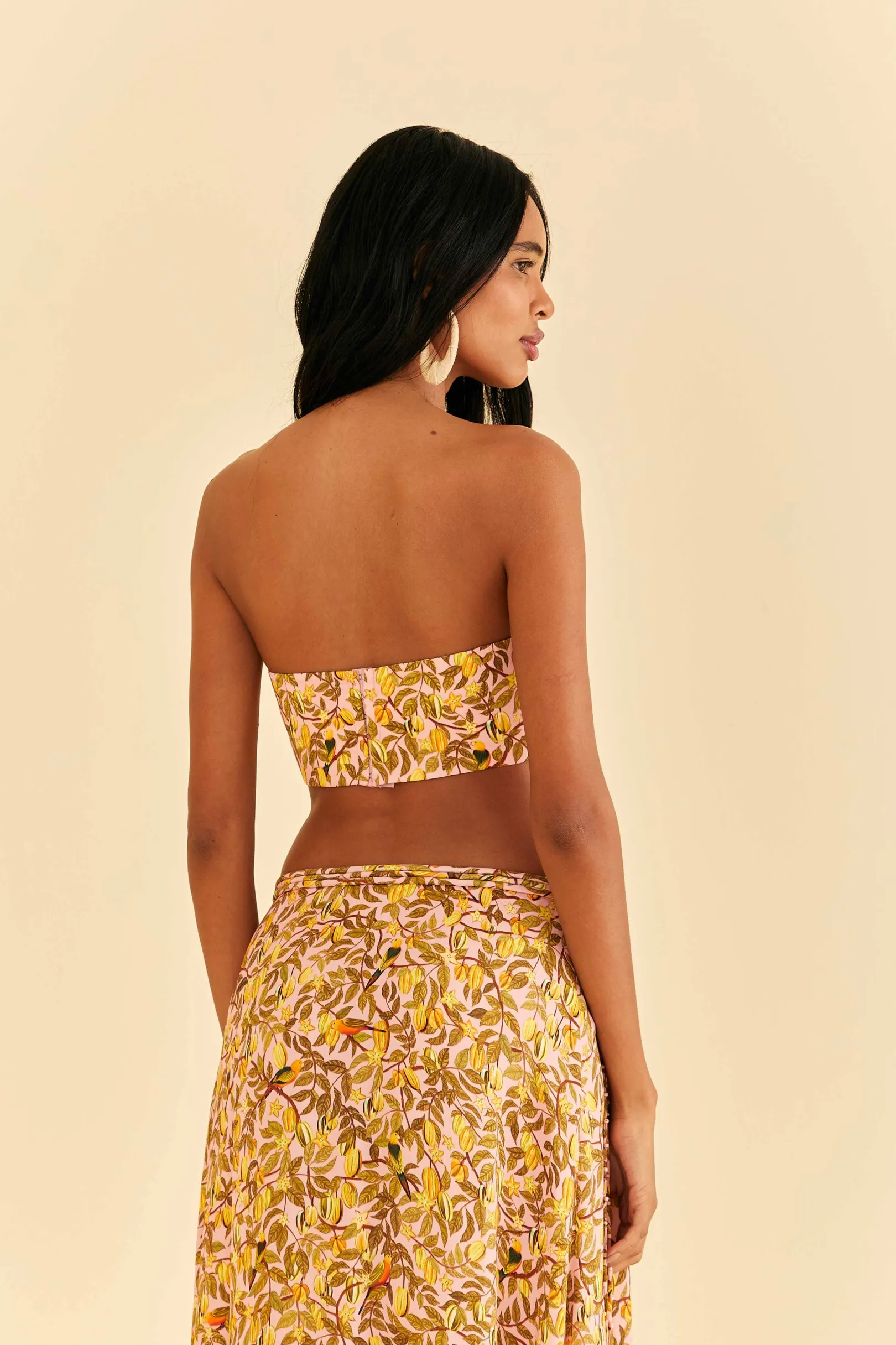 FARM Rio LIGHT PINK STAR FRUIT CROP TOP Cheap