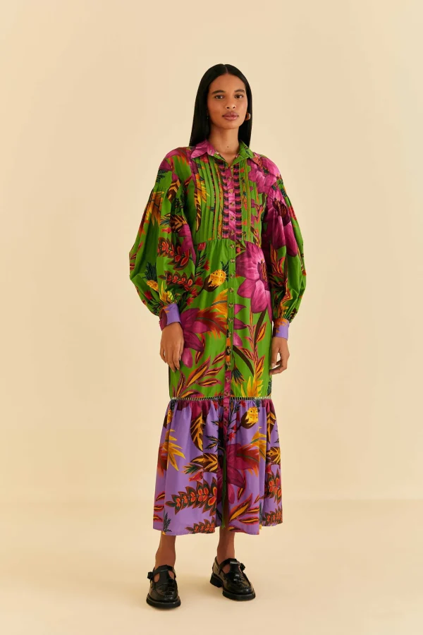FARM Rio MAXI FLOWERS ORGANIC COTTON MAXI DRESS Online