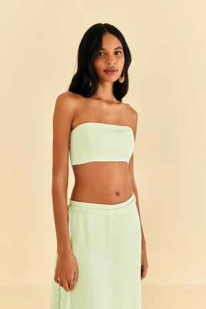 FARM Rio  MINT SLEEVELESS CROP TOP Fashion
