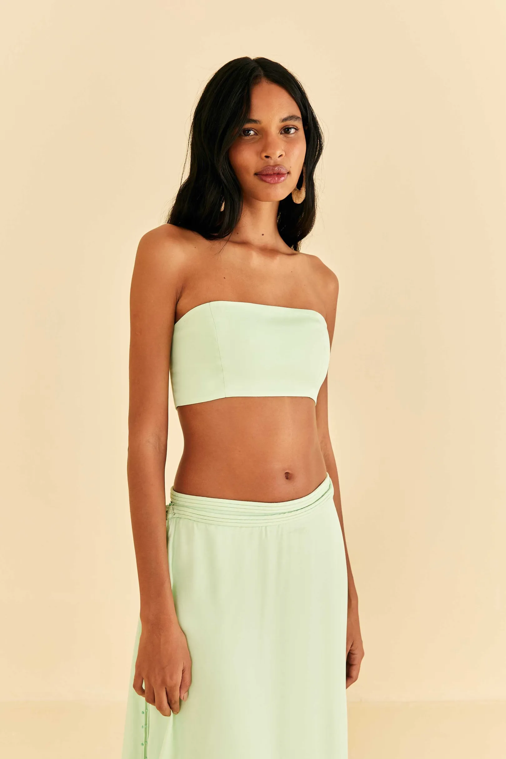 FARM Rio MINT SLEEVELESS CROP TOP Fashion
