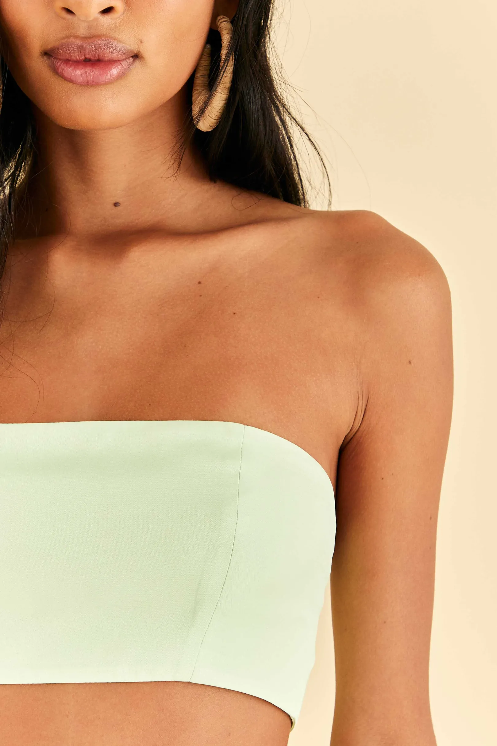 FARM Rio MINT SLEEVELESS CROP TOP Fashion
