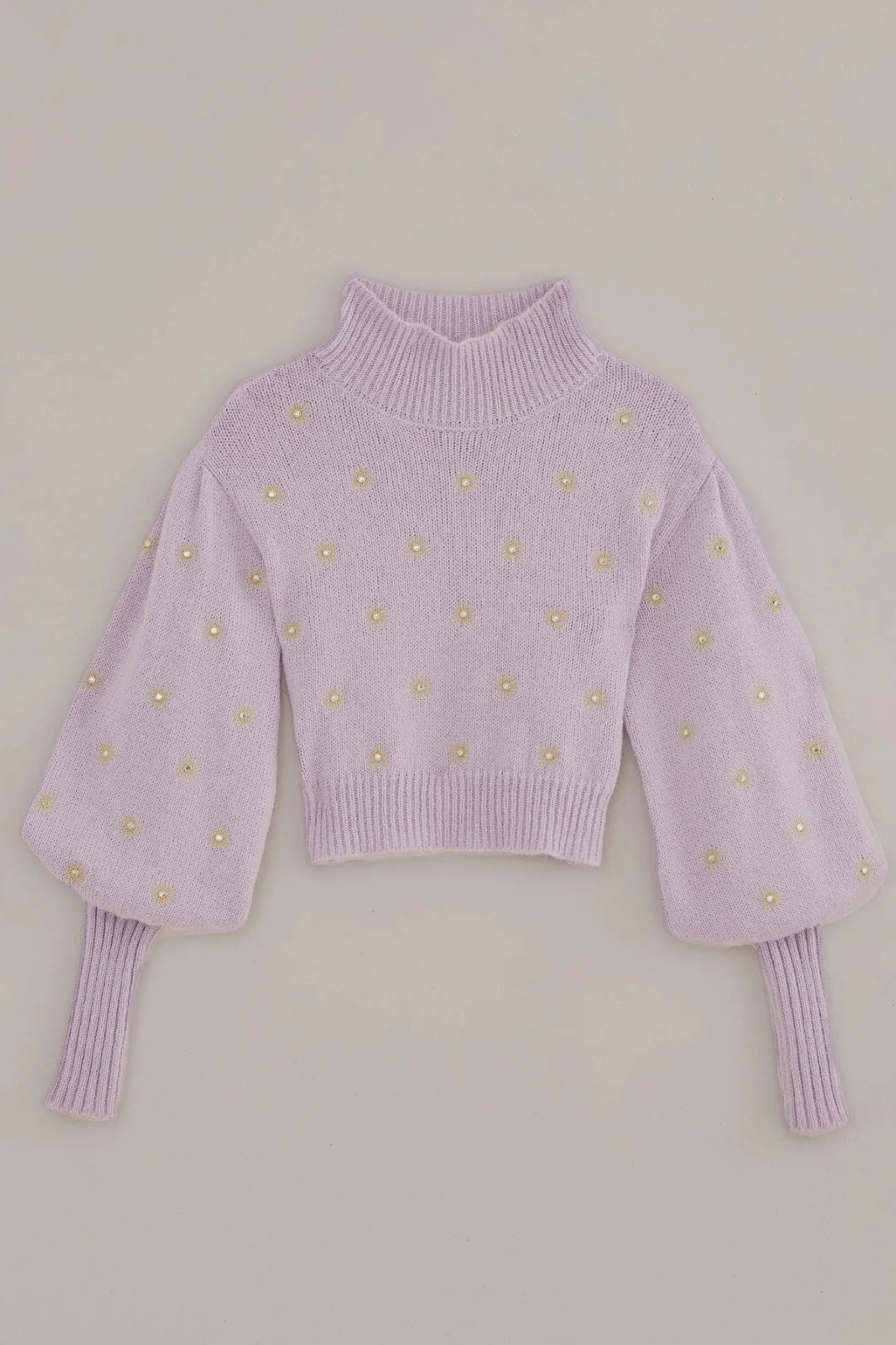 FARM Rio MIRROR EMBROIDERED KNIT SWEATER Sale