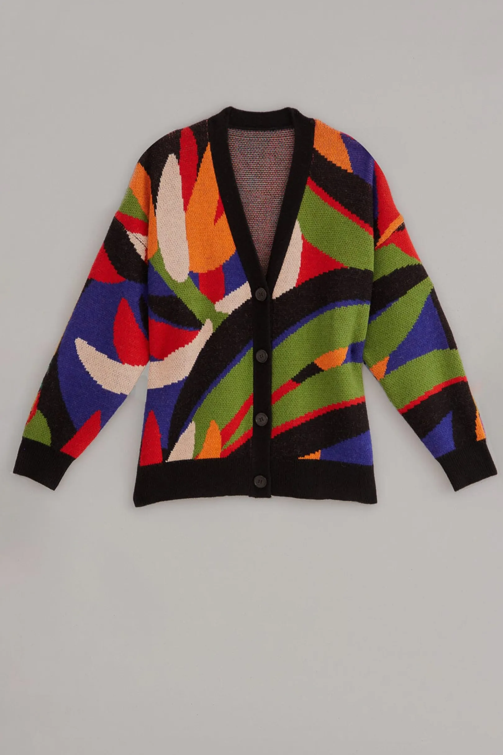FARM Rio MIXED FLOWERS BANANAS KNIT CARDIGAN Discount