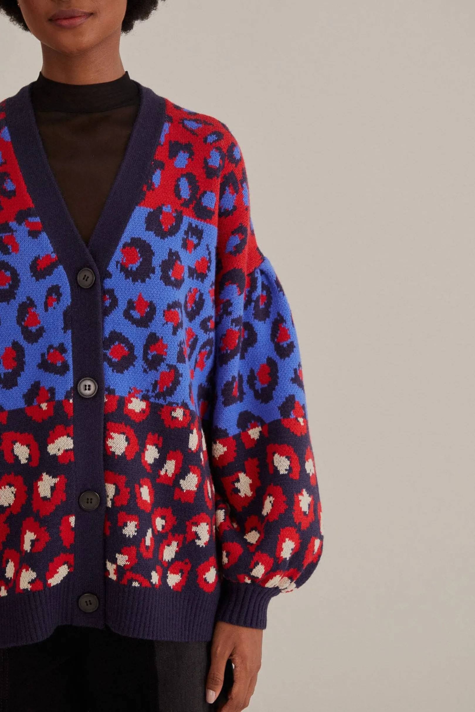 FARM Rio MIXED LEOPARDS KNIT CARDIGAN Online