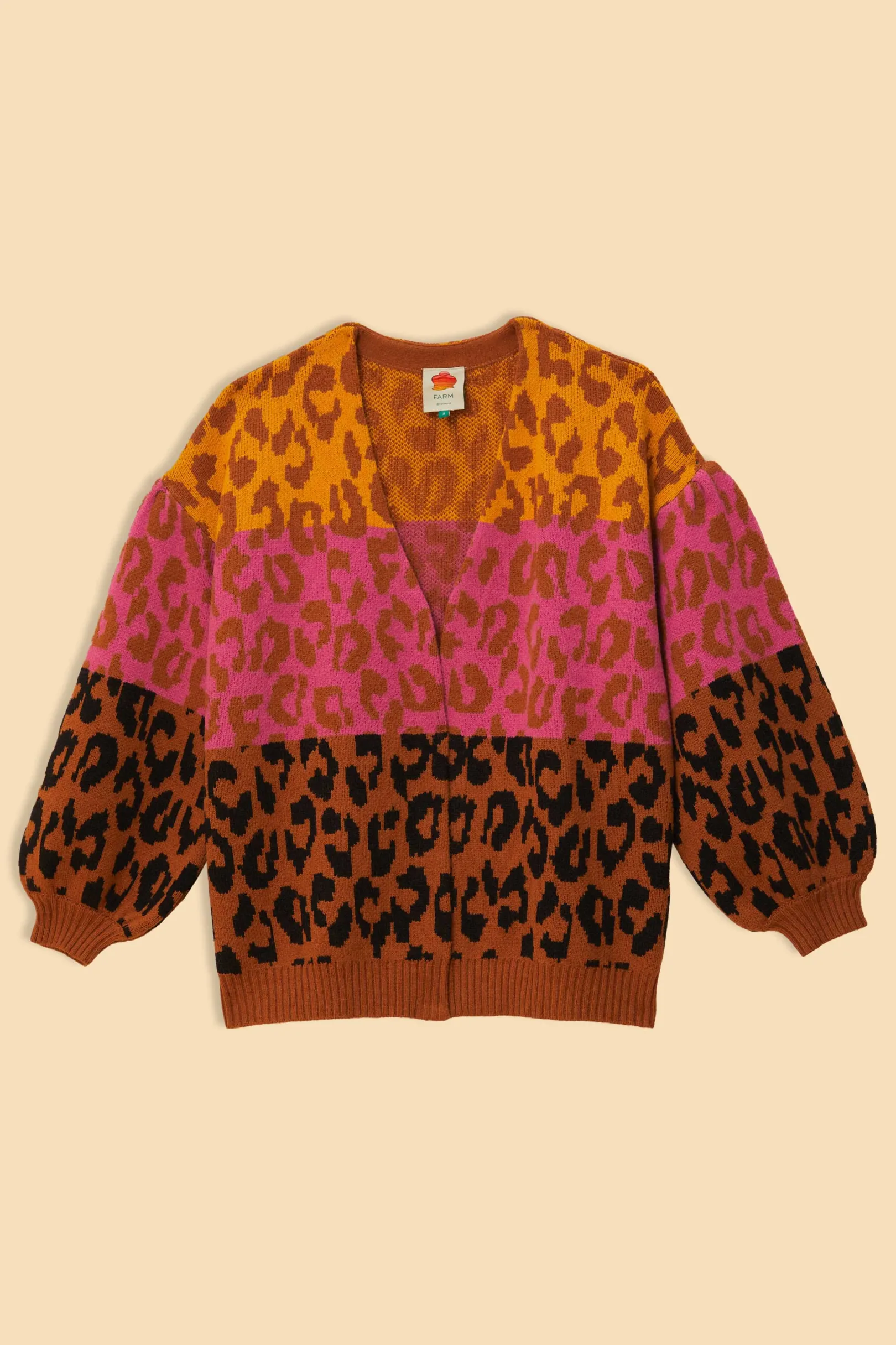 FARM Rio MIXED LEOPARDS KNIT CARDIGAN Best