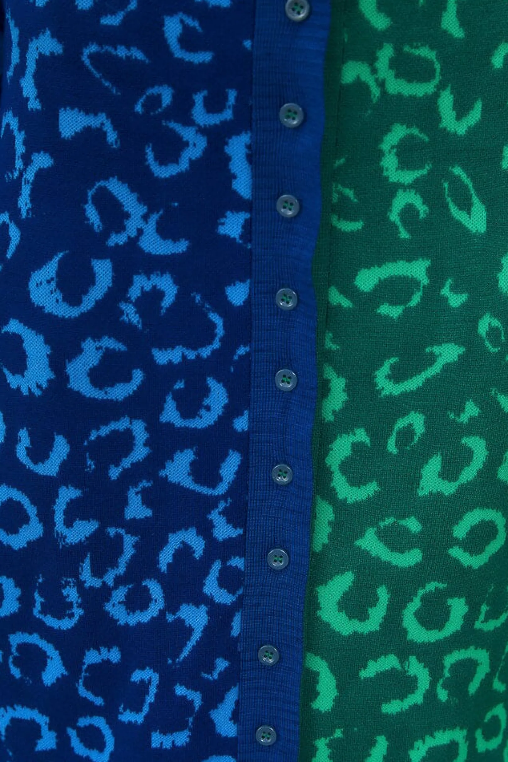 FARM Rio MIXED LEOPARDS KNIT MIDI CARDIGAN DRESS Sale