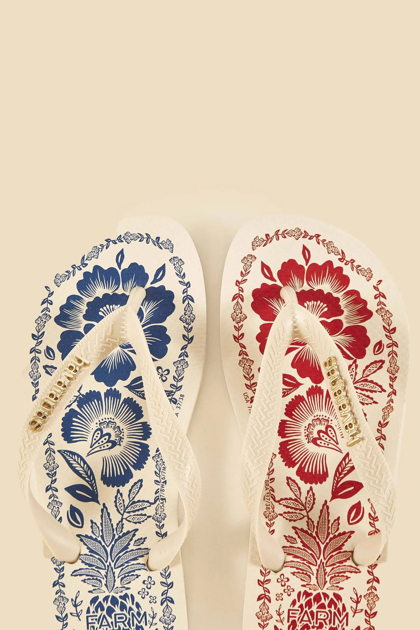 FARM Rio MIXED PINEAPPLE GARDEN HAVAIANAS SANDALS Best