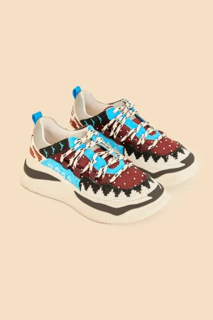 FARM Rio MULTICOLOR BEADED SNEAKER New