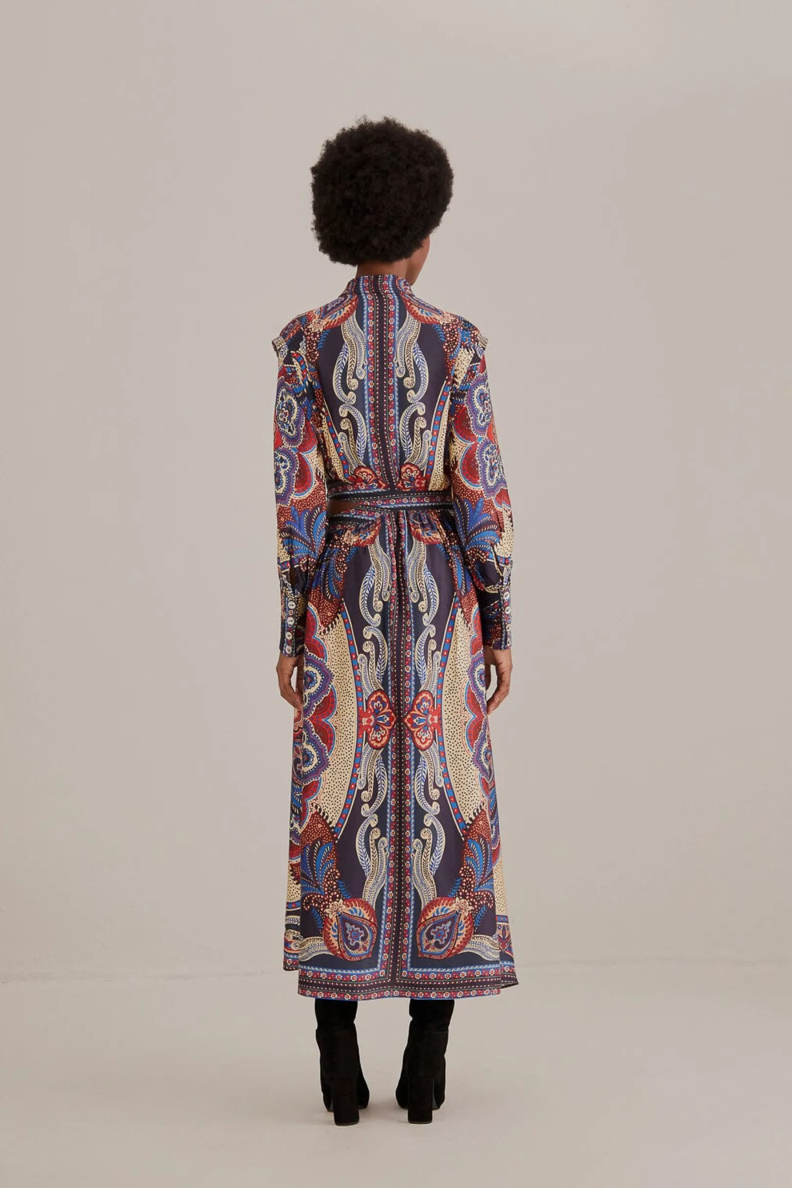 FARM Rio MULTICOLOR ENERGY SCARF CUT-OUT MAXI DRESS Hot