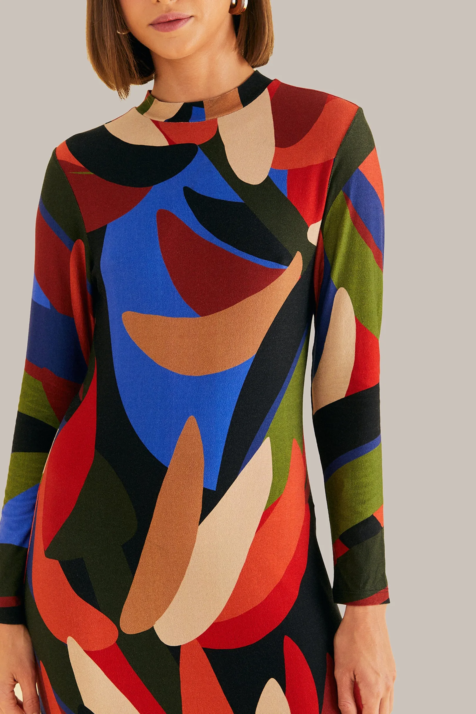FARM Rio MULTICOLOR GRAPHIC BANANAS LENZING™ ECOVERO™ VISCOSE MIDI DRESS Sale