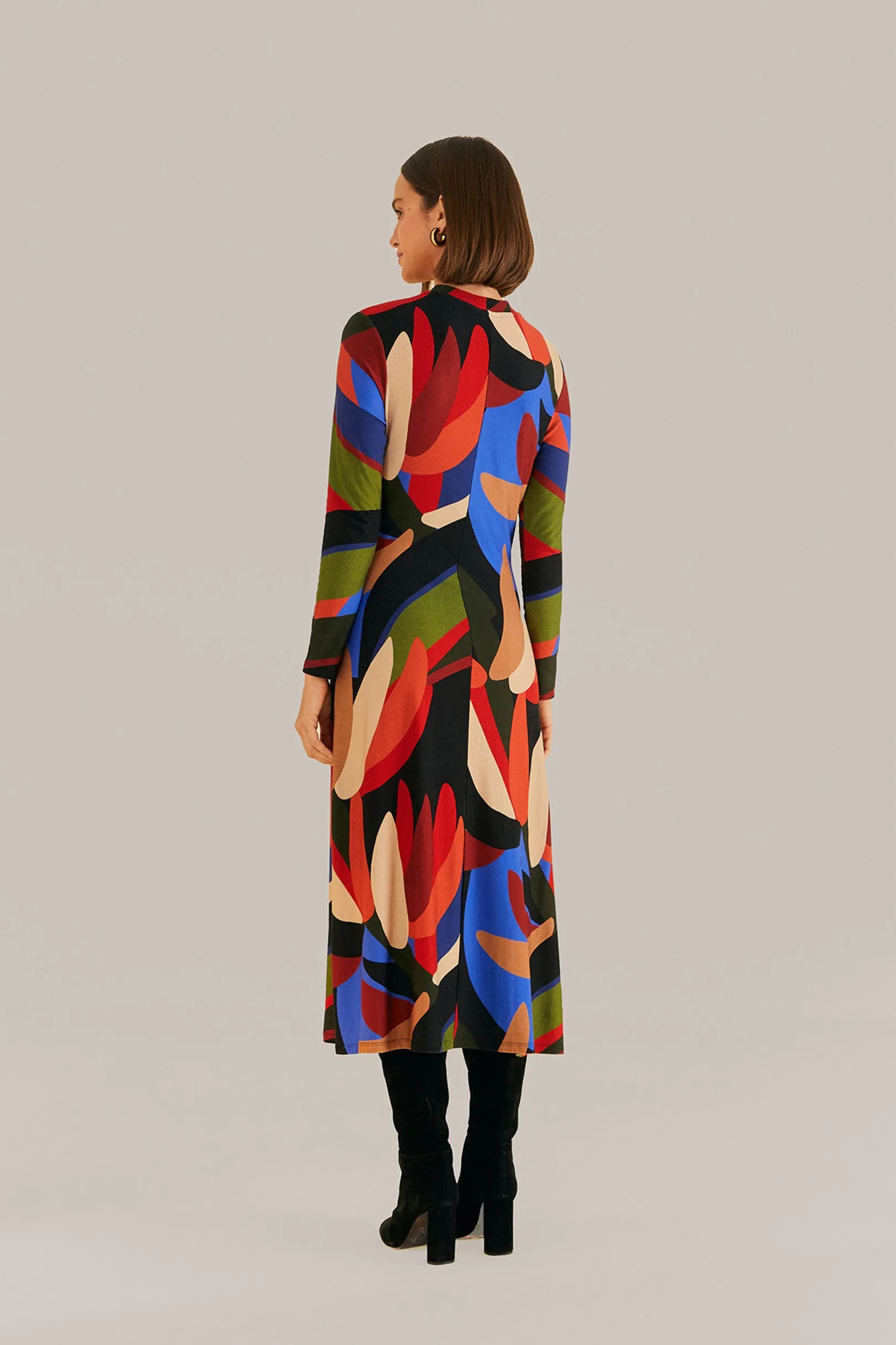 FARM Rio MULTICOLOR GRAPHIC BANANAS LENZING™ ECOVERO™ VISCOSE MIDI DRESS Sale