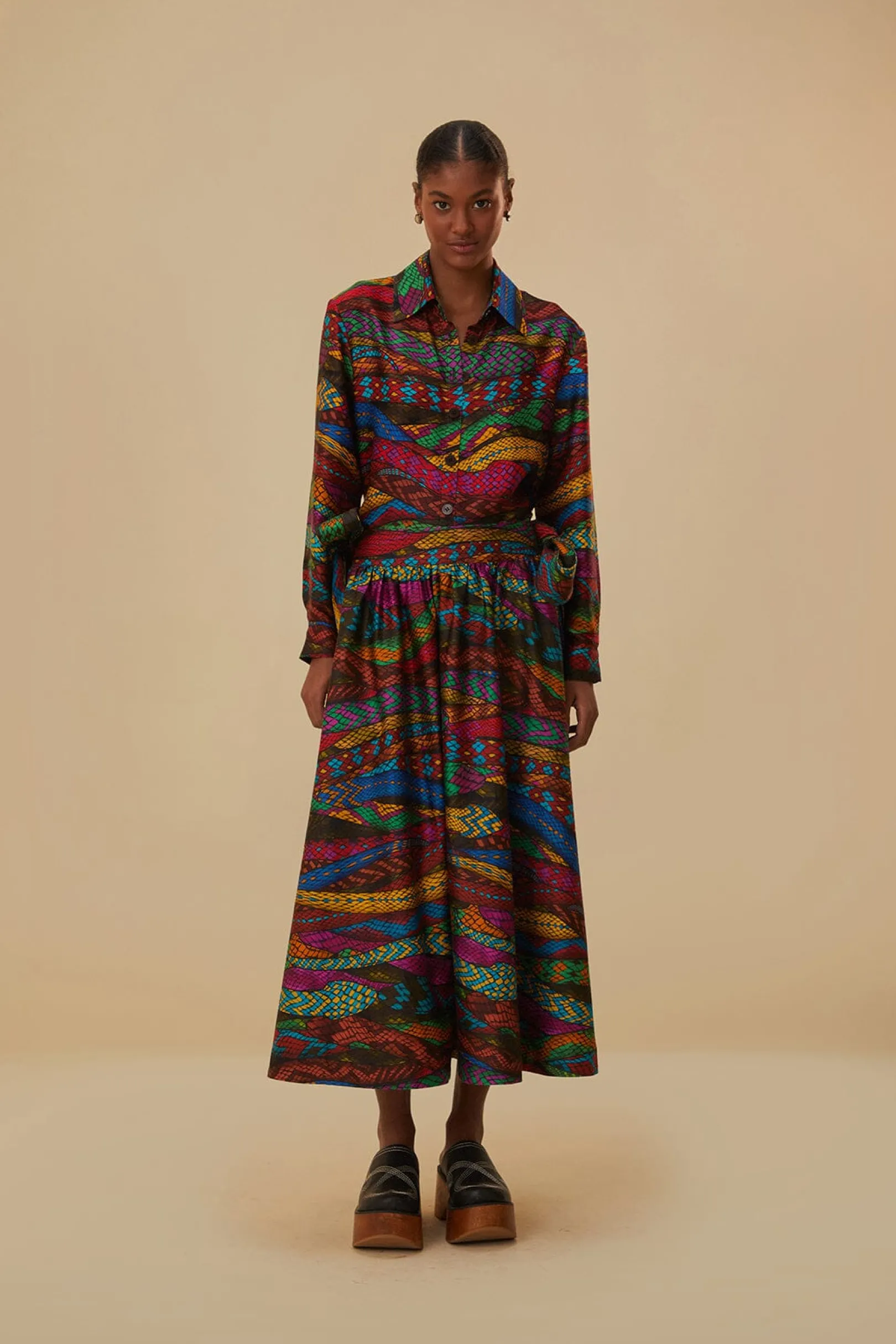 FARM Rio MULTICOLOR MIRAGE SHIRT LONG SLEEVES Store
