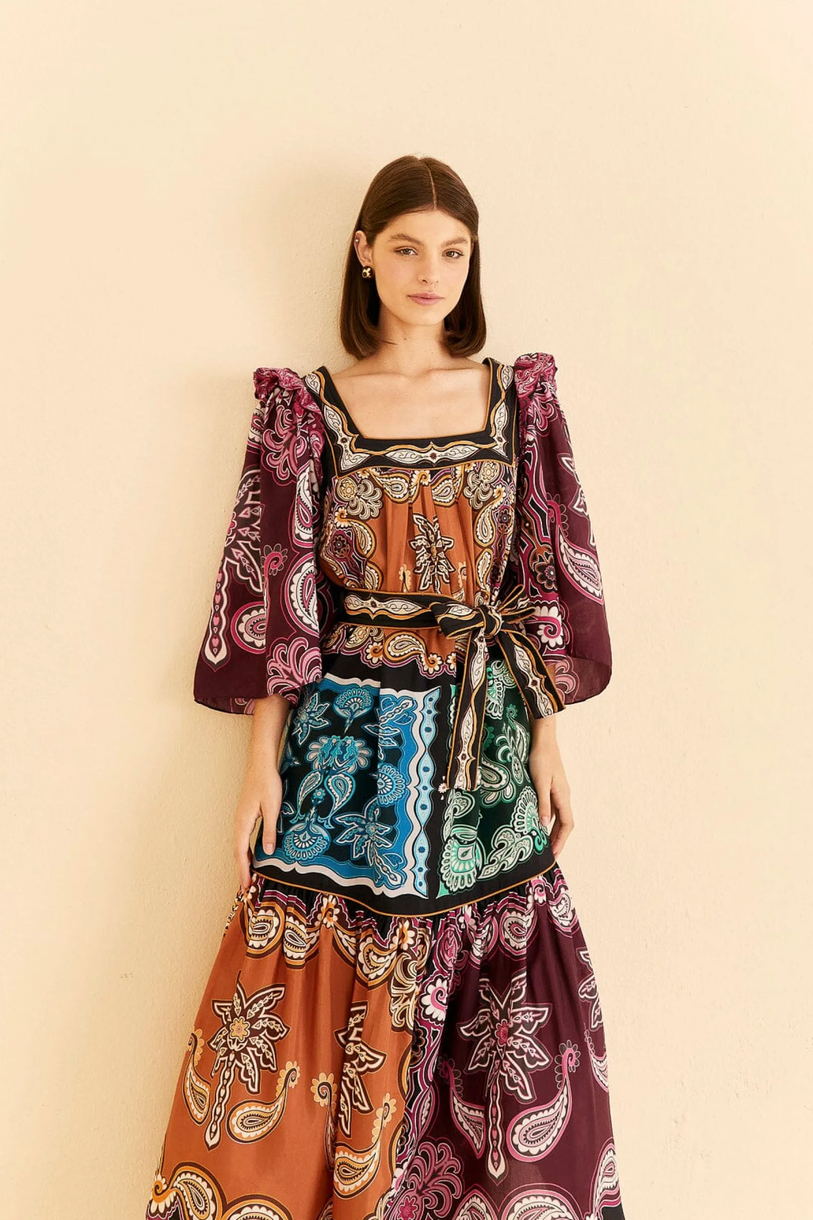 FARM Rio MULTICOLOR SWEET MERMAIDS MIDI DRESS Best